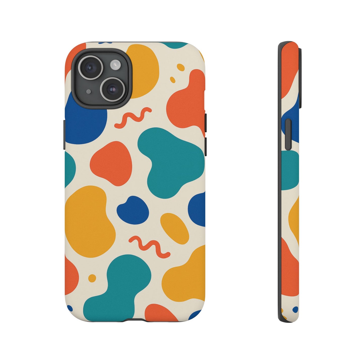 Colorful Phone Case with Abstract Design, Stylish Phone Cover, Trendy Tech Accessory for Her, Unique Gift Idea, Fun Patterned Case