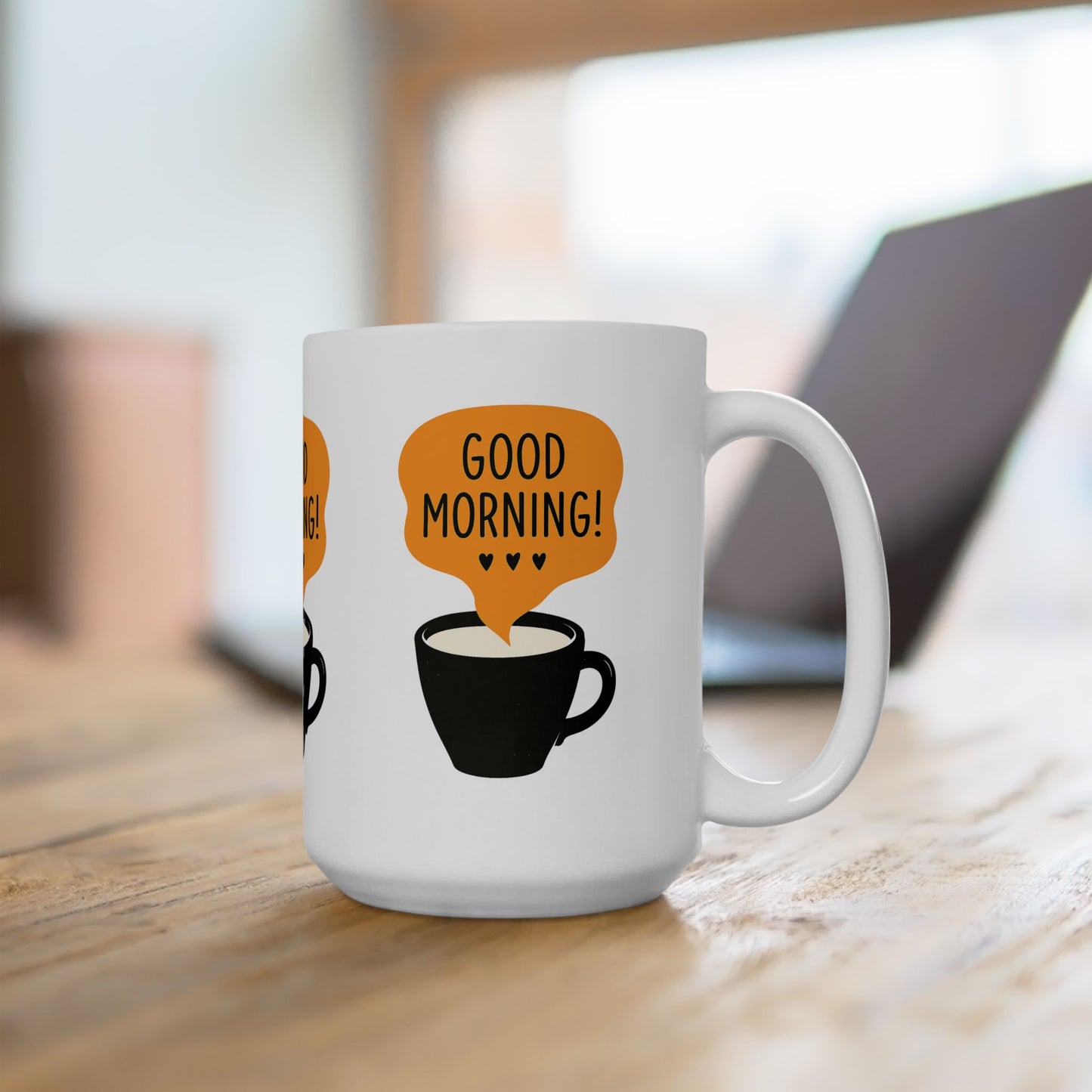 Good Morning Ceramic Mug - Perfect for Coffee Lovers, Tea Drinkers, Gift for Friends, Housewarming, Birthdays