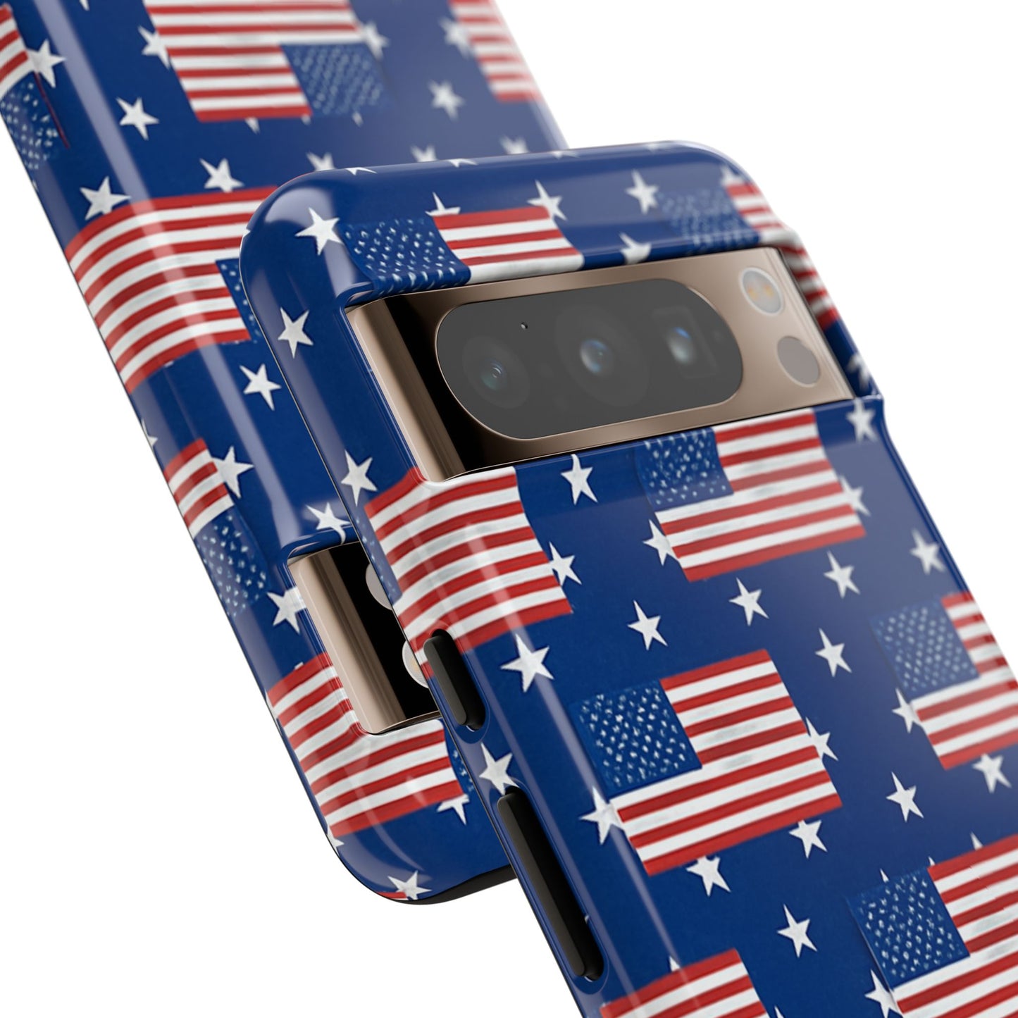 Patriotic Phone Case, Independence Day Accessories, American Flag Design, Star-Spangled Cover, Summer BBQ Gift