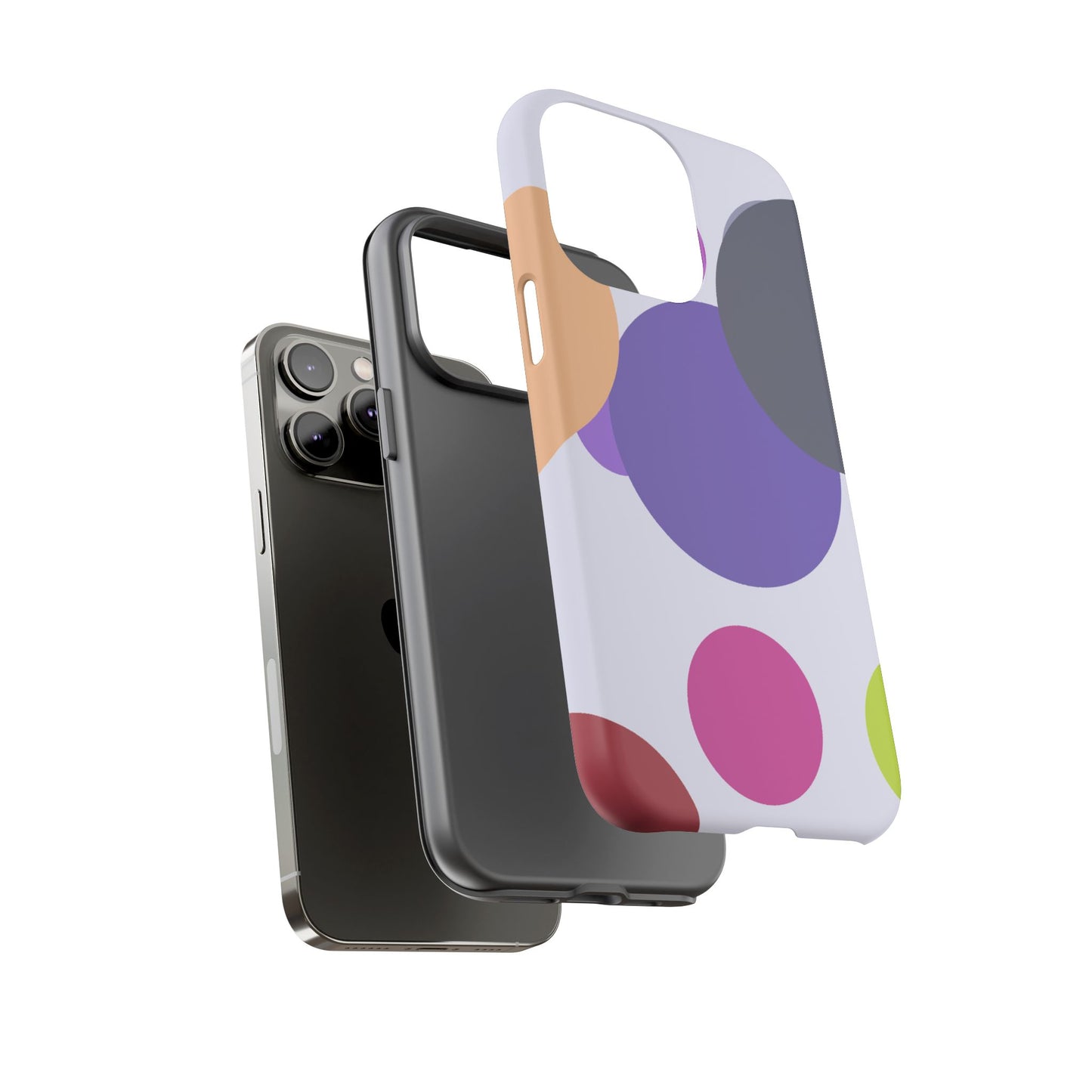 Colorful Geometric Phone Case, Bold Protective Cover for iPhone, Unique Gift for Trendy Teens, Fun Customizable Cases, Modern Design