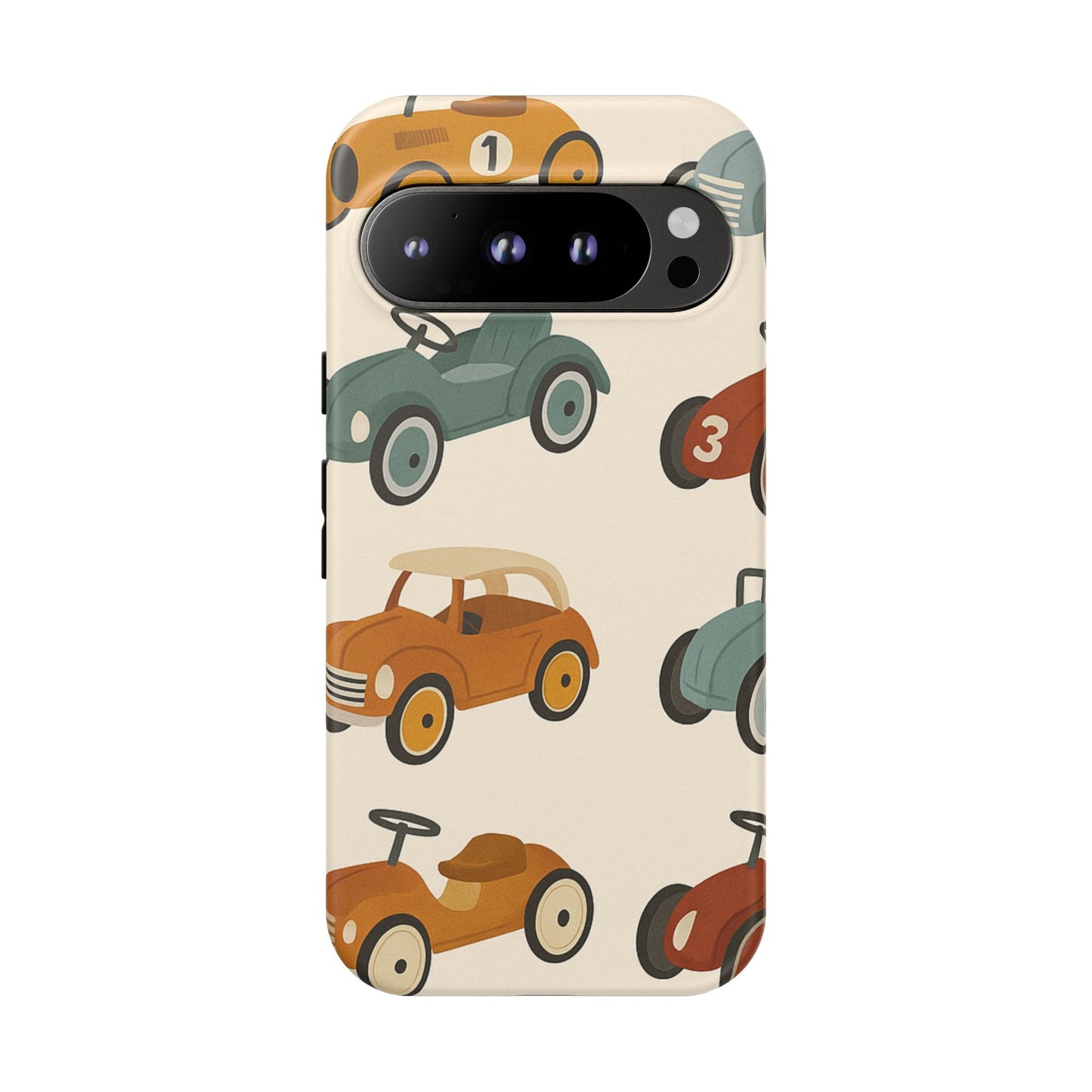 Vintage Car Phone Case, Tough Cases, Kids Gift, Car Lover Accessory, Retro Style, Phone Protection, Unique Design, pedal cars