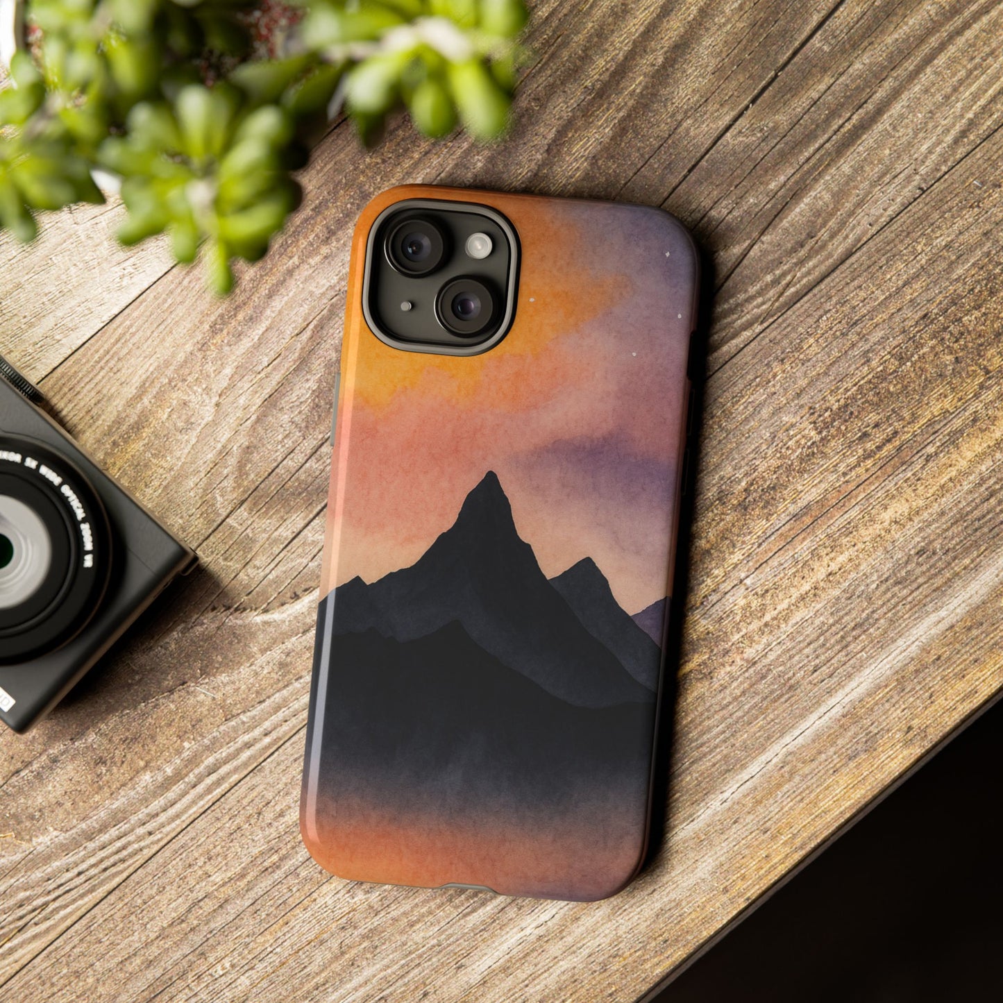 Mountain Sunset Phone Case, Nature Lover's Gift, Adventure Phone Cover, Unique Cellphone Accessories, Outdoor Enthusiast Decor
