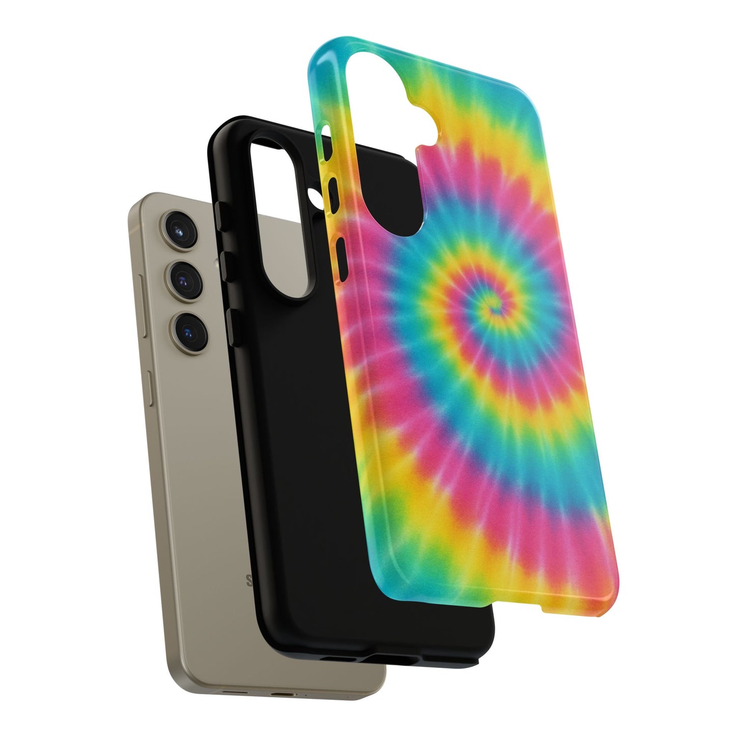 Colorful Tie-Dye Phone Case, Vibrant Phone Cover, Boho Style Accessory, Gift for Teens, Trendy Phone Accessories