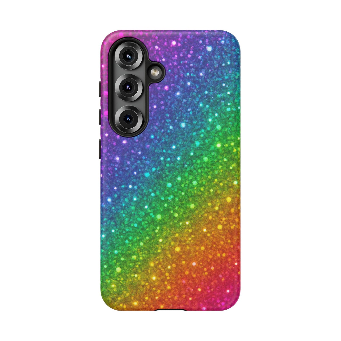 Colorful Glitter Phone Case, Tough Cases, Rainbow Sparkle Phone Cover, Gift for Her, Trendy Phone Accessory, Summer Vibes