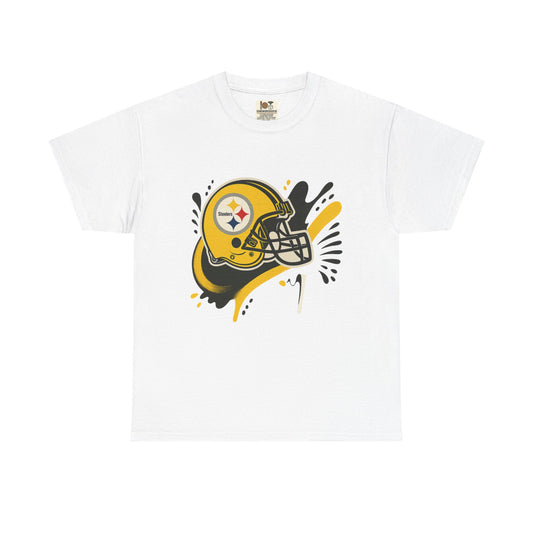 Pittsburgh Steelers Inspired Unisex Heavy Cotton Tee, Sports Fan T-Shirt, Game Day Apparel, Gift for Him/Her, Football Season Style