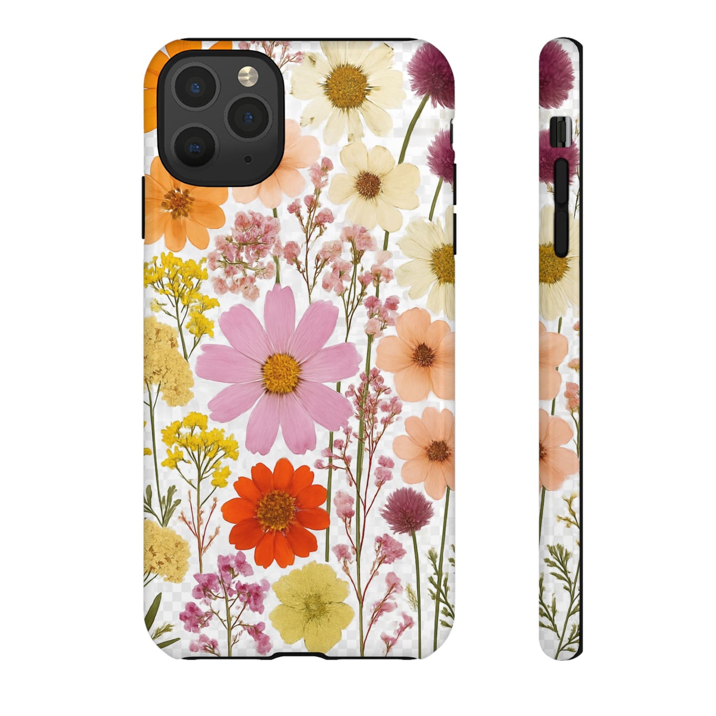 Floral Phone Case - Tough Cases, Stylish Protective Cover, Flower Design, Trendy Gift, Nature Lover Accessory, DRIED FLOWERS