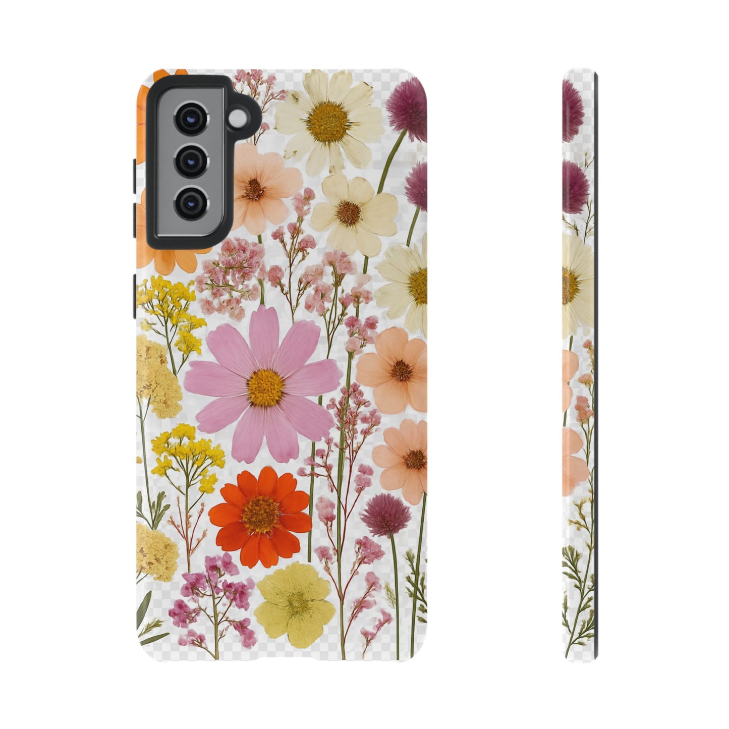 Floral Phone Case - Tough Cases, Stylish Protective Cover, Flower Design, Trendy Gift, Nature Lover Accessory, DRIED FLOWERS