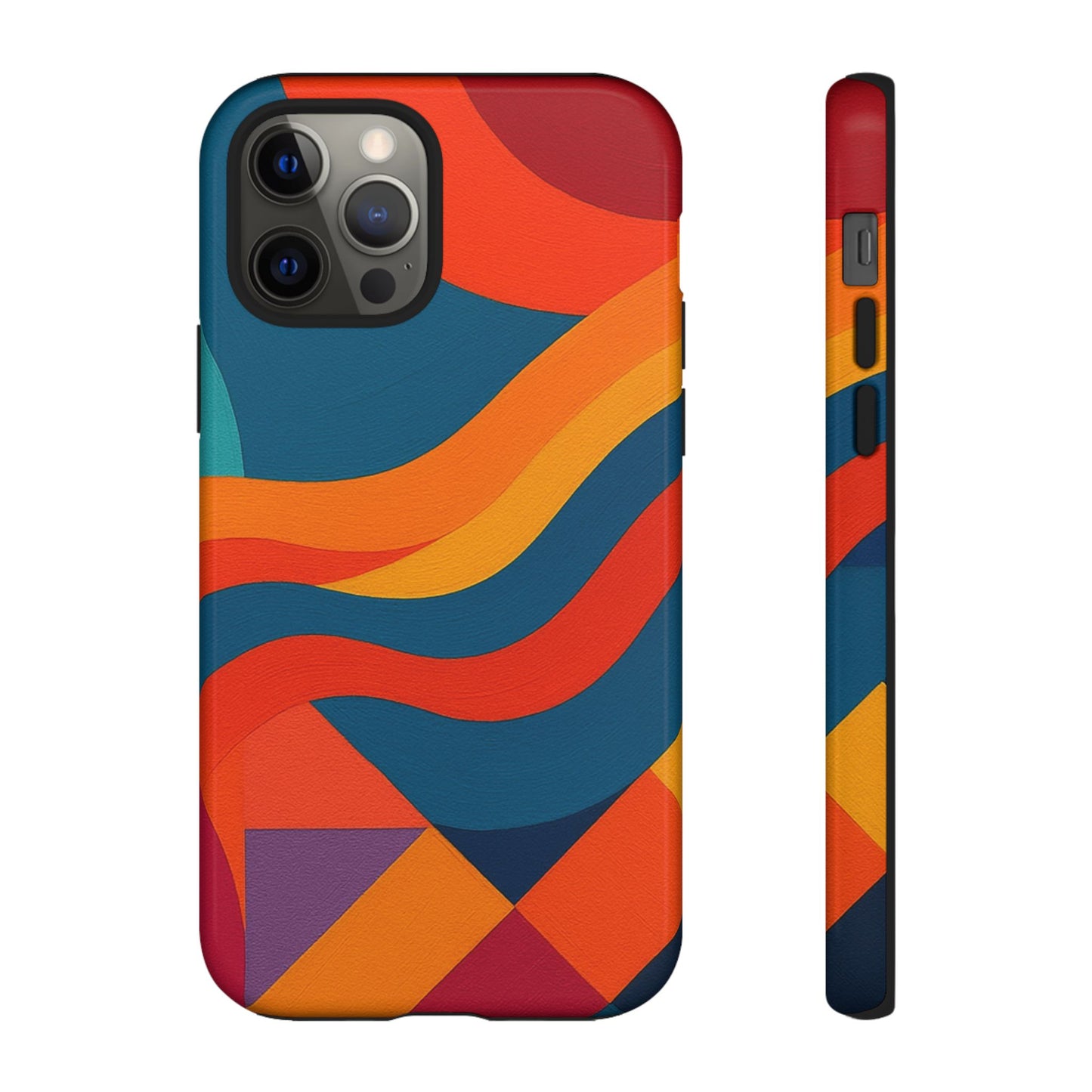 Vibrant Phone Case, Abstract Design Cover, Tough Cases for All Occasions, Stylish Gift for Tech Lovers, Modern Phone Accessories