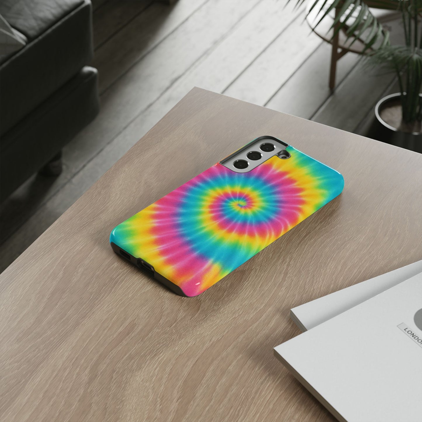 Colorful Tie-Dye Phone Case, Vibrant Phone Cover, Boho Style Accessory, Gift for Teens, Trendy Phone Accessories