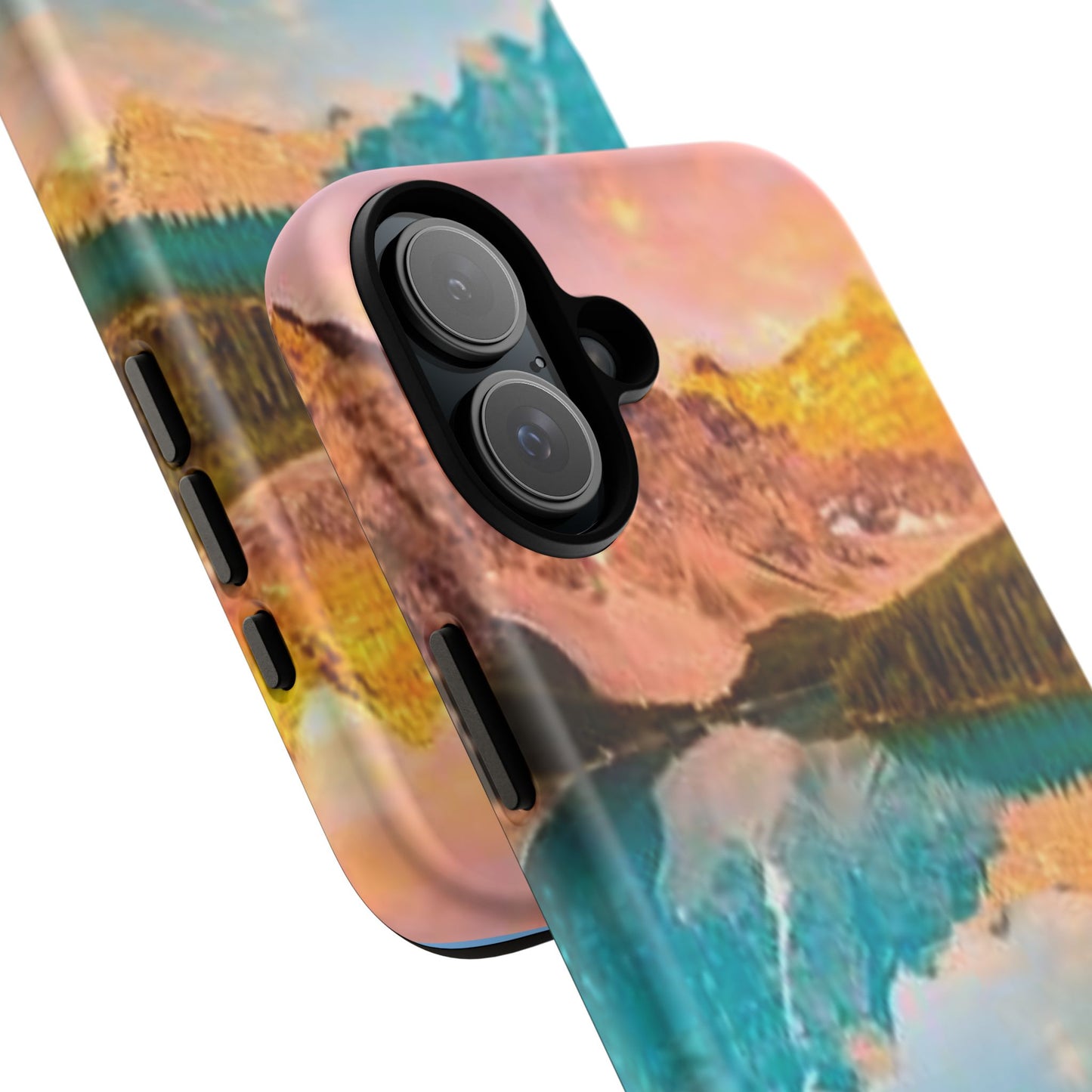 Nature-Inspired Phone Case with Mountain and Lake Design, Aesthetic Tough Cases for Outdoor Lovers, Phone Protection, Gift for Nature [...]