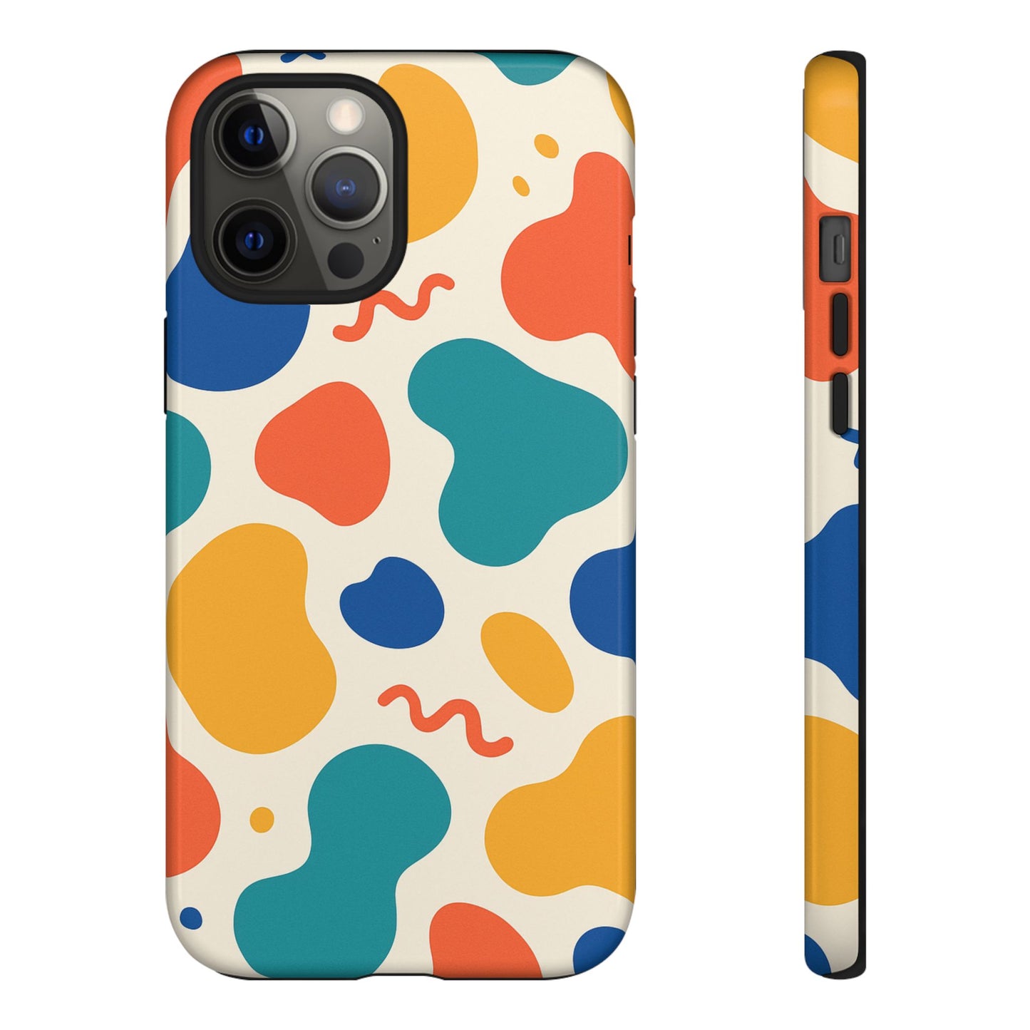 Colorful Phone Case with Abstract Design, Stylish Phone Cover, Trendy Tech Accessory for Her, Unique Gift Idea, Fun Patterned Case