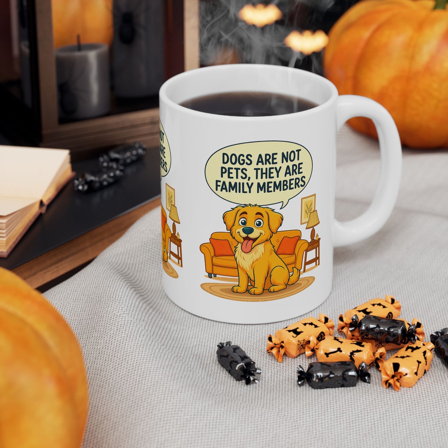 Dog Lovers Ceramic Mug - "Dogs Are Not Pets, They Are Family Members" - Cute Gift for Pet Owners, Animal Lovers, Dog Mom, Dog Dad, [...]