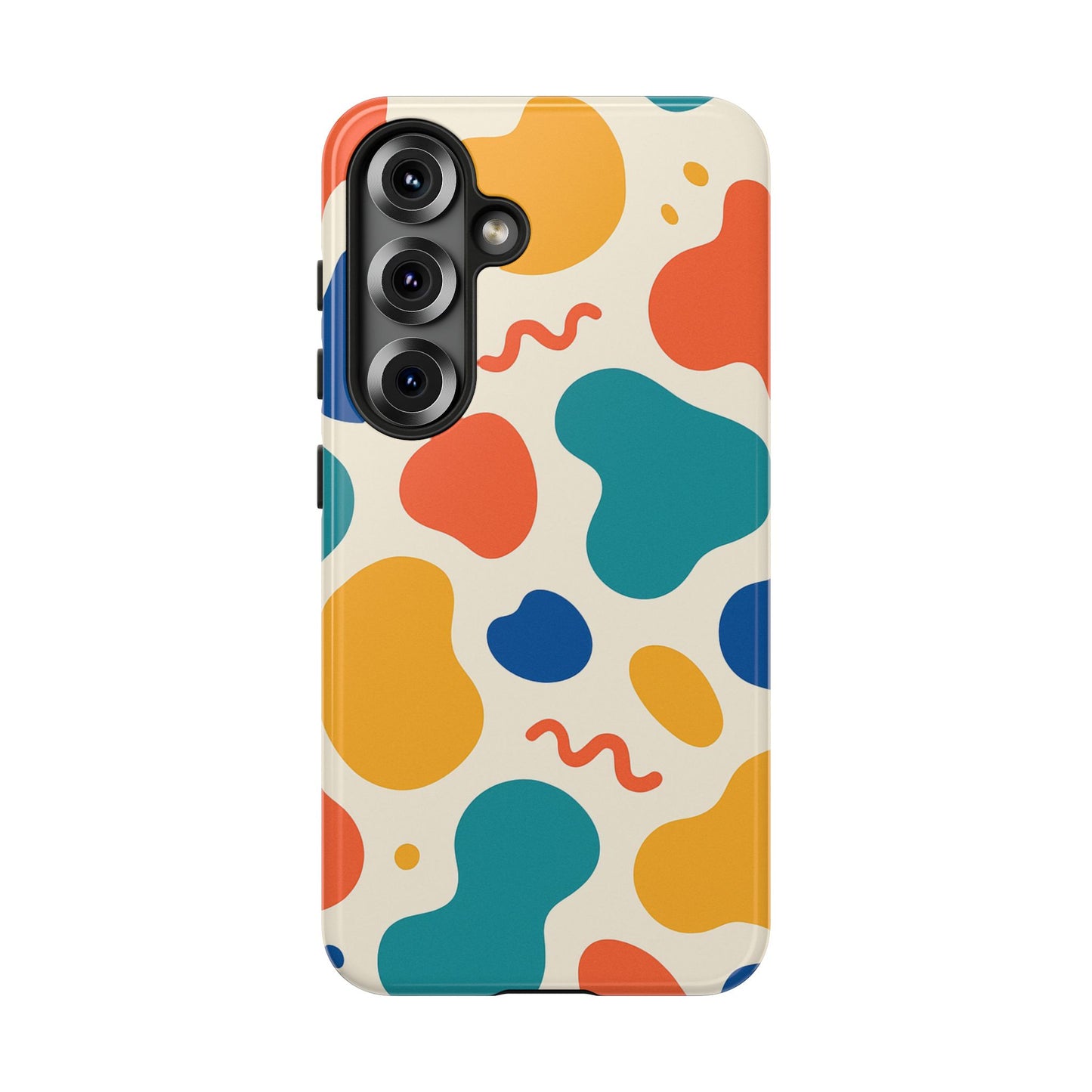 Colorful Phone Case with Abstract Design, Stylish Phone Cover, Trendy Tech Accessory for Her, Unique Gift Idea, Fun Patterned Case