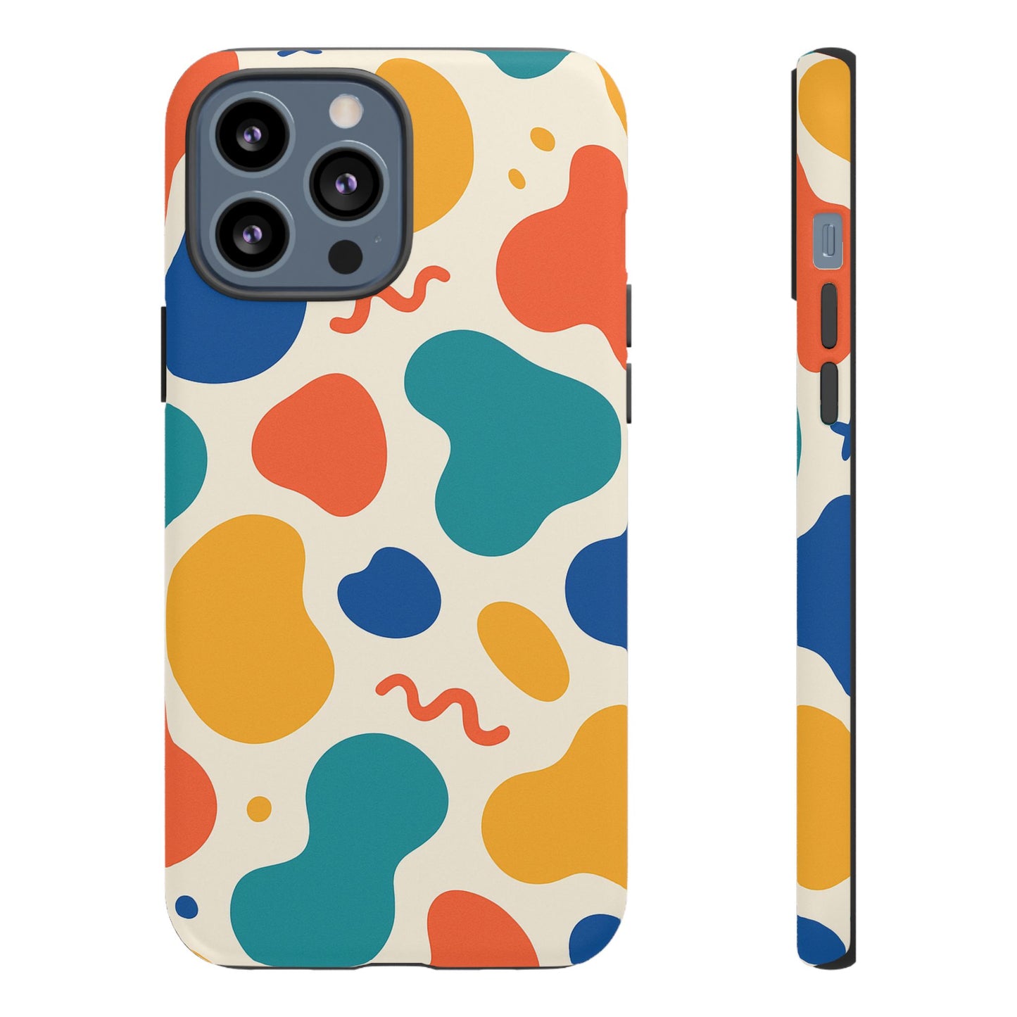 Colorful Phone Case with Abstract Design, Stylish Phone Cover, Trendy Tech Accessory for Her, Unique Gift Idea, Fun Patterned Case