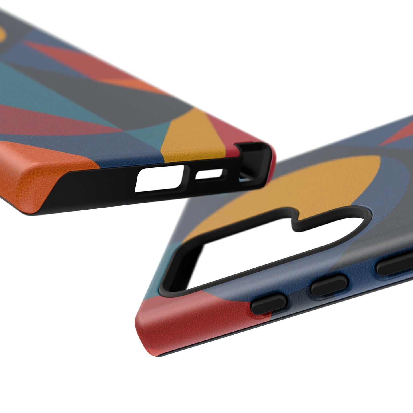Vibrant Phone Case, Colorful Phone Cover, Geometric Design, Artistic Gift, Trendy Accessory, Vibrant Colors, Unique Design