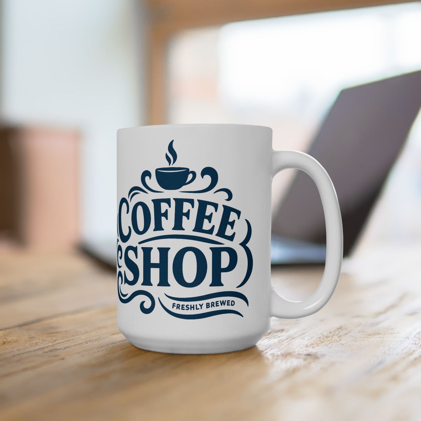 Charming Coffee Mug with Retro Design, Perfect Gift for Coffee Lovers, Home Office Decor, Unique Kitchenware, Personalized Drinkware