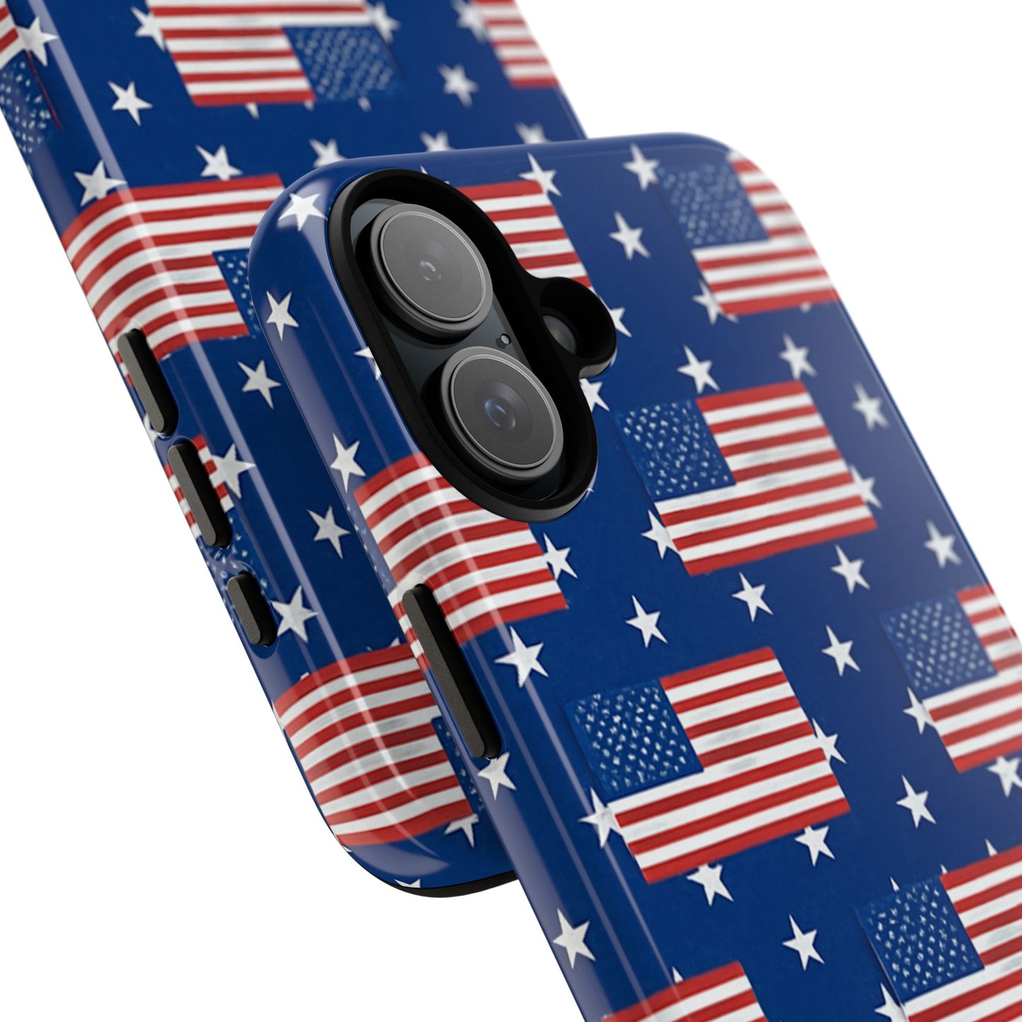 Patriotic Phone Case, Independence Day Accessories, American Flag Design, Star-Spangled Cover, Summer BBQ Gift