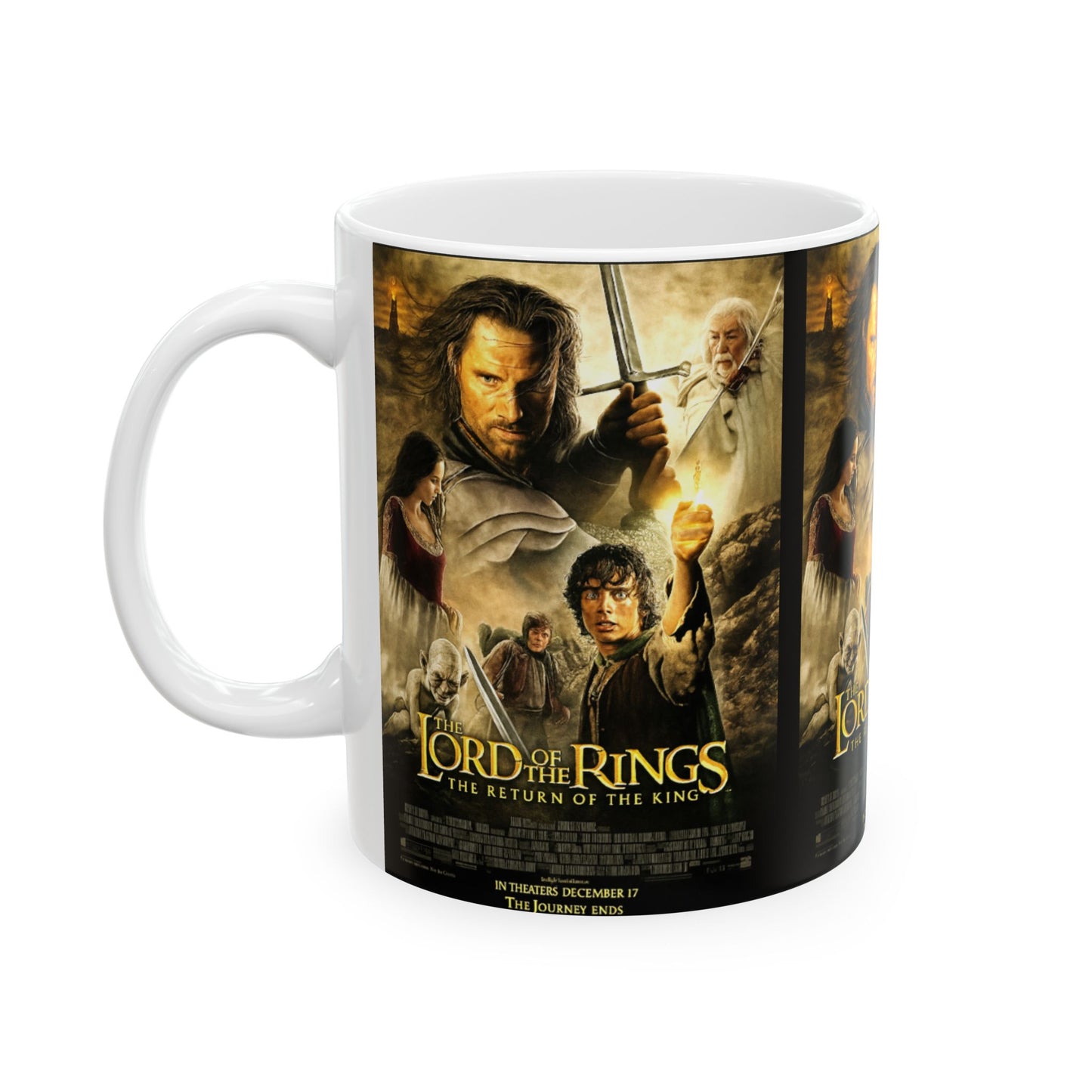 Lord of the Rings Ceramic Mug, Movie Gift for Fans, Fantasy Drinkware, Coffee Lover's Collectible, Perfect for Birthdays & Holidays