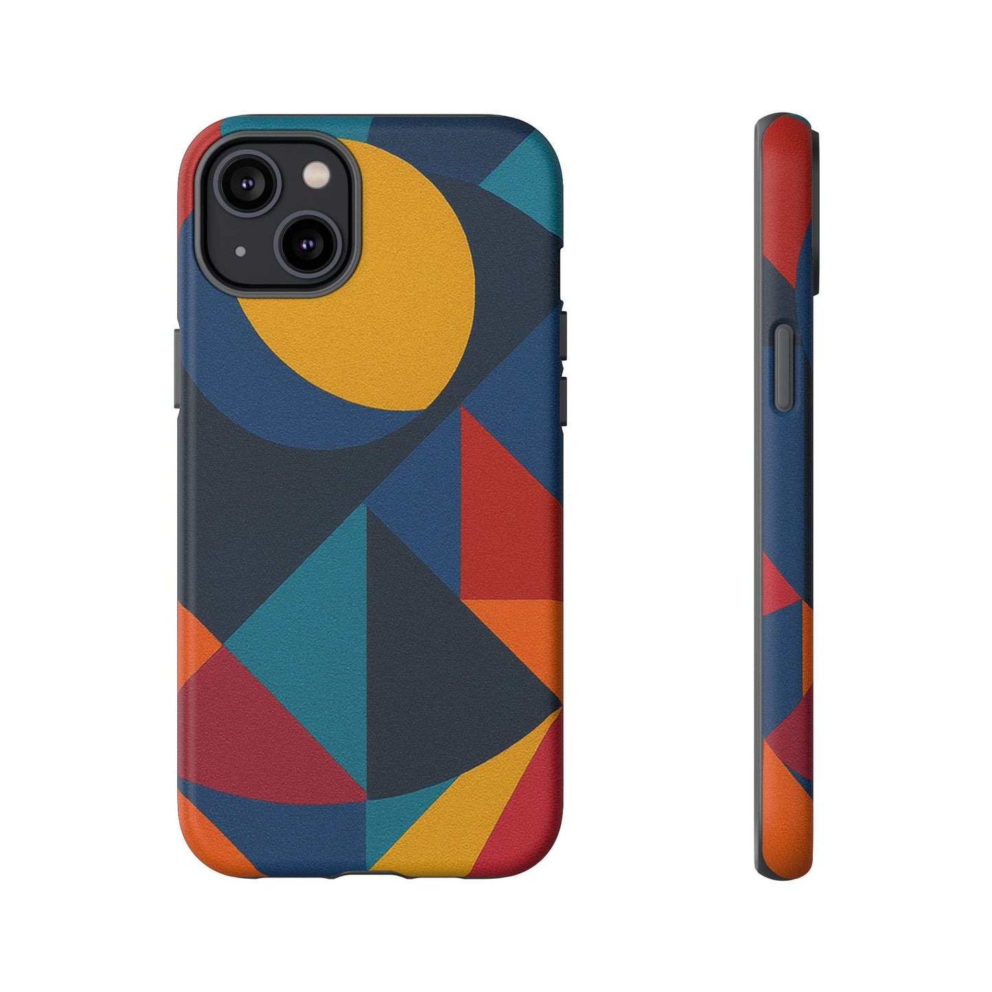 Vibrant Phone Case, Colorful Phone Cover, Geometric Design, Artistic Gift, Trendy Accessory, Vibrant Colors, Unique Design