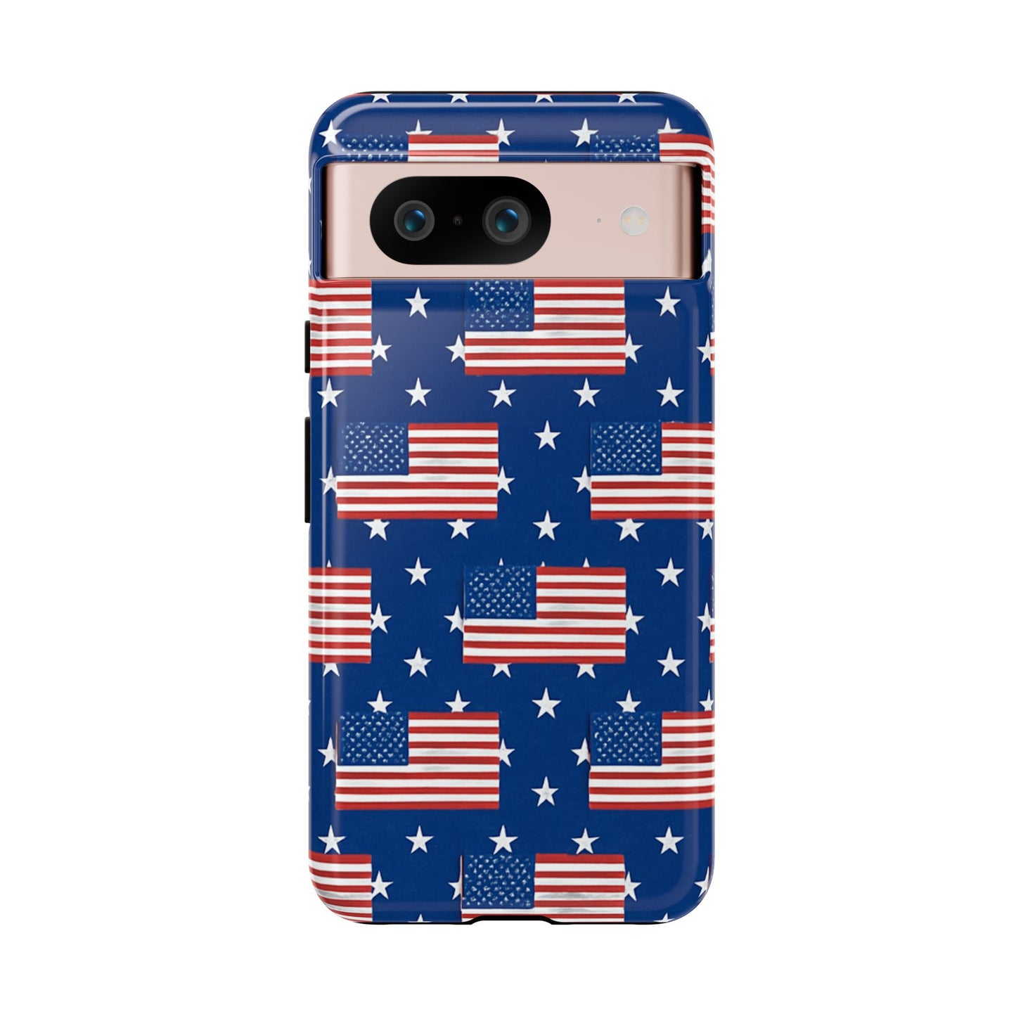 Patriotic Phone Case, Independence Day Accessories, American Flag Design, Star-Spangled Cover, Summer BBQ Gift