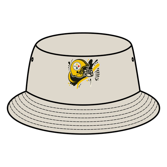 Steelers Bucket Hat, Casual Summer Hat, Sports Fan Accessory, Tailgate Gear, Gift for Football Lovers