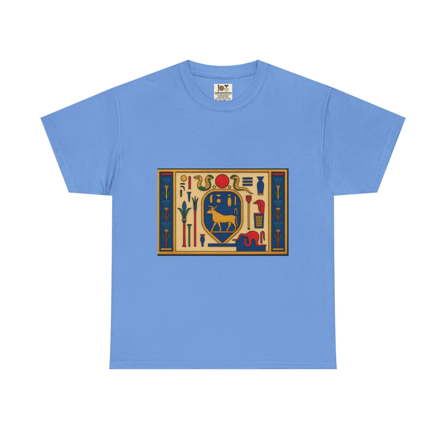 Egyptian Hieroglyphs Unisex Heavy Cotton Tee, Graphic Tee, Casual Wear, Gift Idea, Unique Shirt, Summer Style