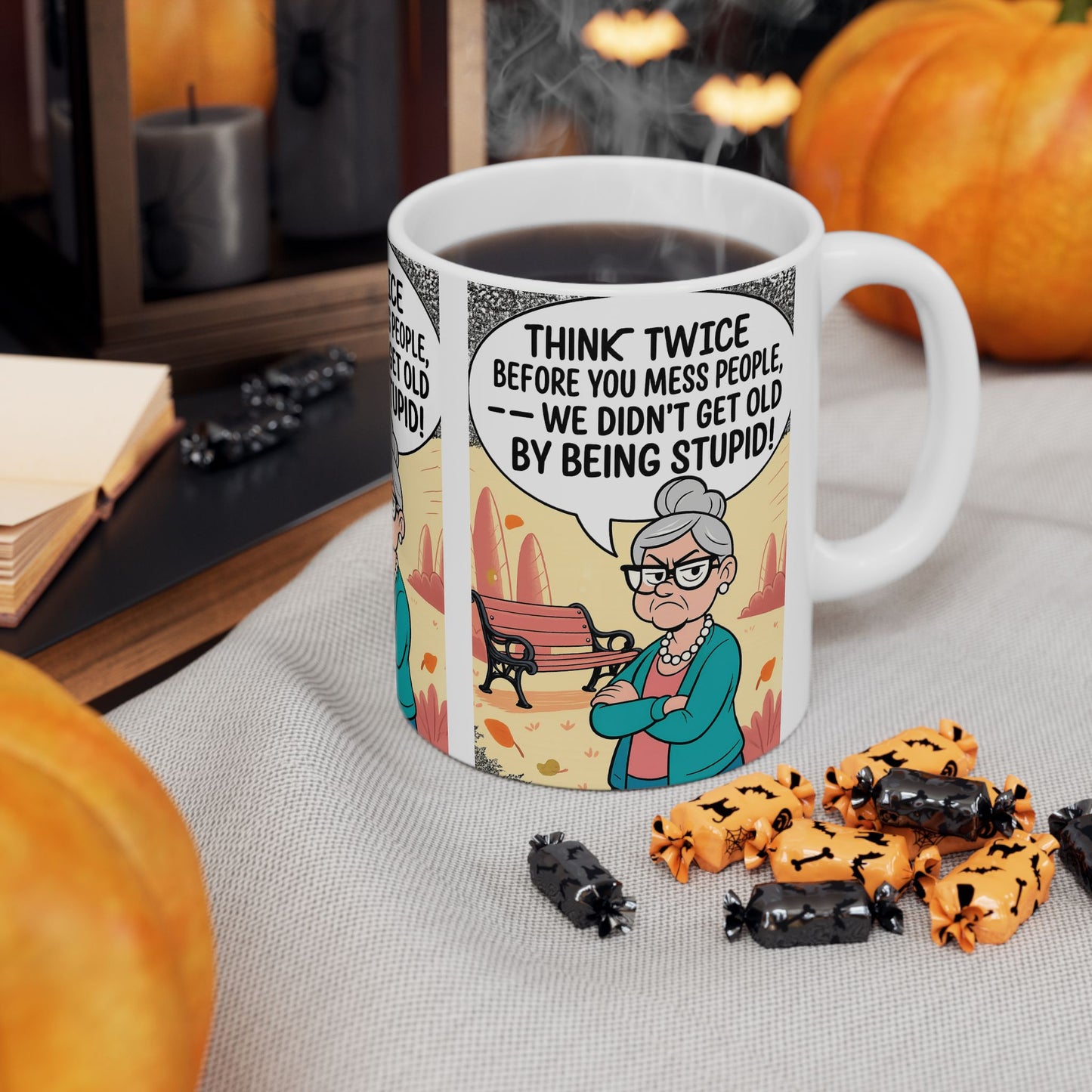 Sassy Granny Mug with Quote | Funny Ceramic Coffee Cup | Gift for Granny, Birthday Mug, Humorous Kitchenware, 11oz, 15oz