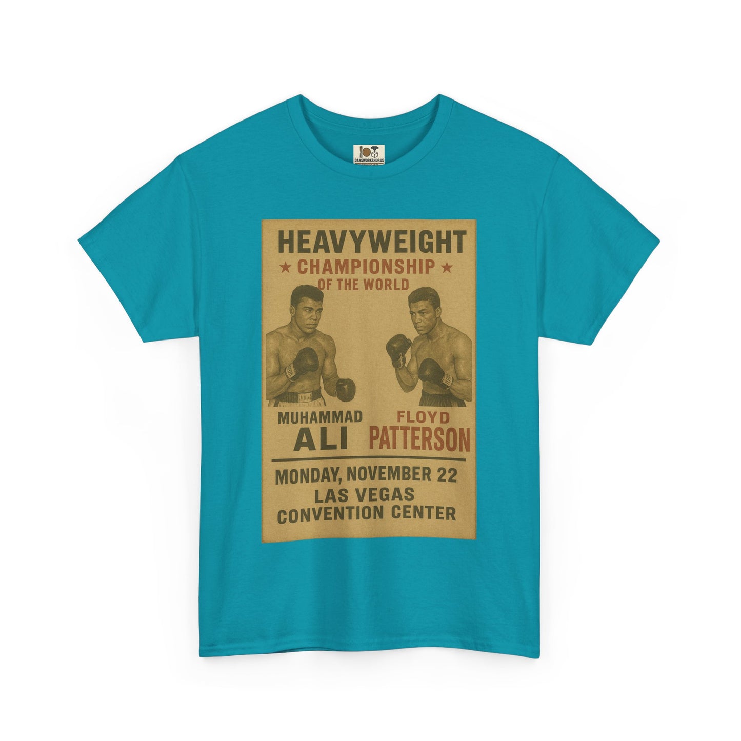 Vintage Boxing Championship Tee, Retro Ali vs Patterson Shirt, Sports Fan Gift, Unisex Heavy Cotton Shirt, Unique Sports Apparel