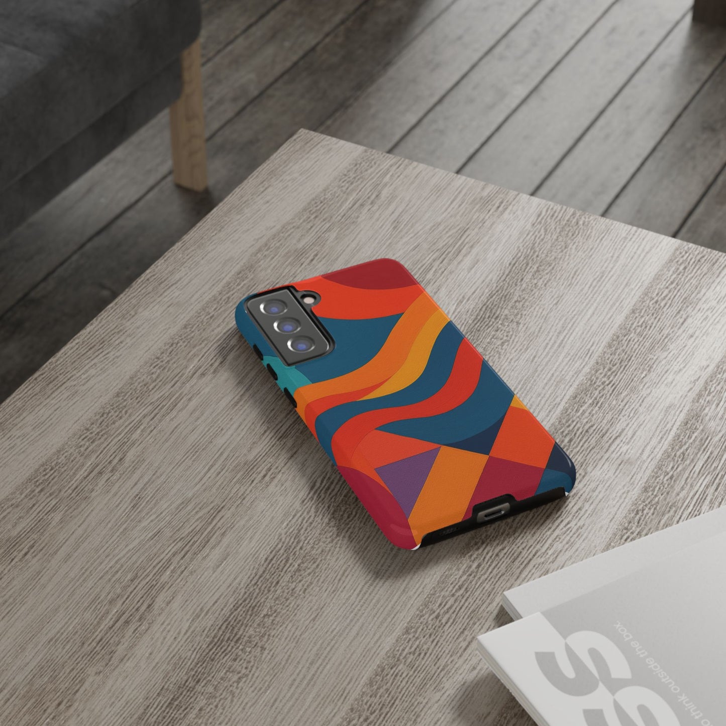 Vibrant Phone Case, Abstract Design Cover, Tough Cases for All Occasions, Stylish Gift for Tech Lovers, Modern Phone Accessories