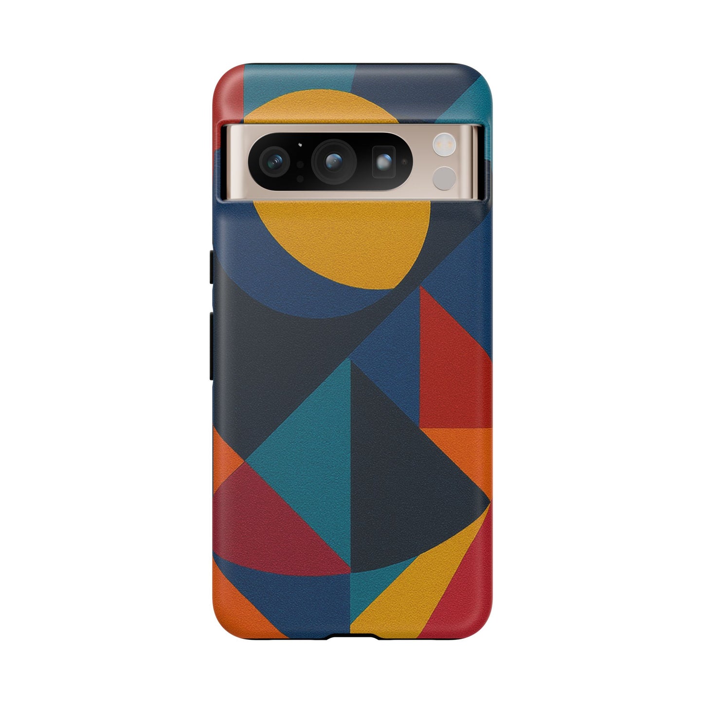 Vibrant Phone Case, Colorful Phone Cover, Geometric Design, Artistic Gift, Trendy Accessory, Vibrant Colors, Unique Design