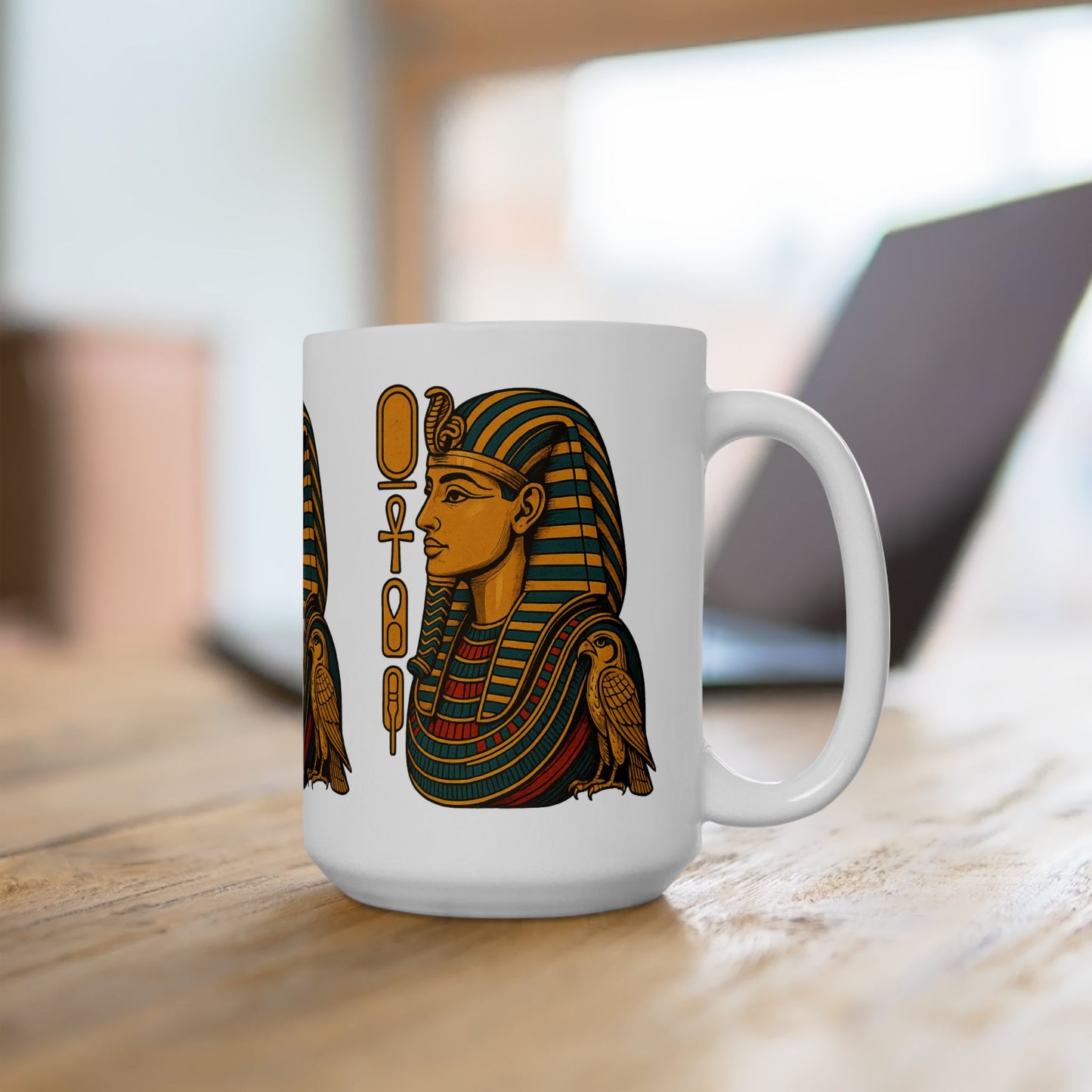 Ancient Egypt-Inspired Ceramic Mug, Unique Gift for History Lovers, Decorative Coffee Cup for Home or Office, Perfect for Birthdays, [...]