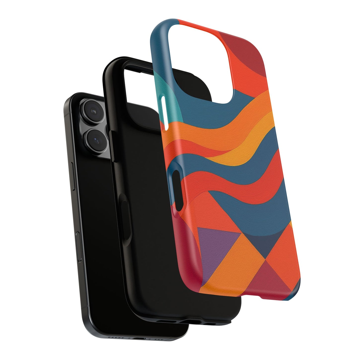 Vibrant Phone Case, Abstract Design Cover, Tough Cases for All Occasions, Stylish Gift for Tech Lovers, Modern Phone Accessories