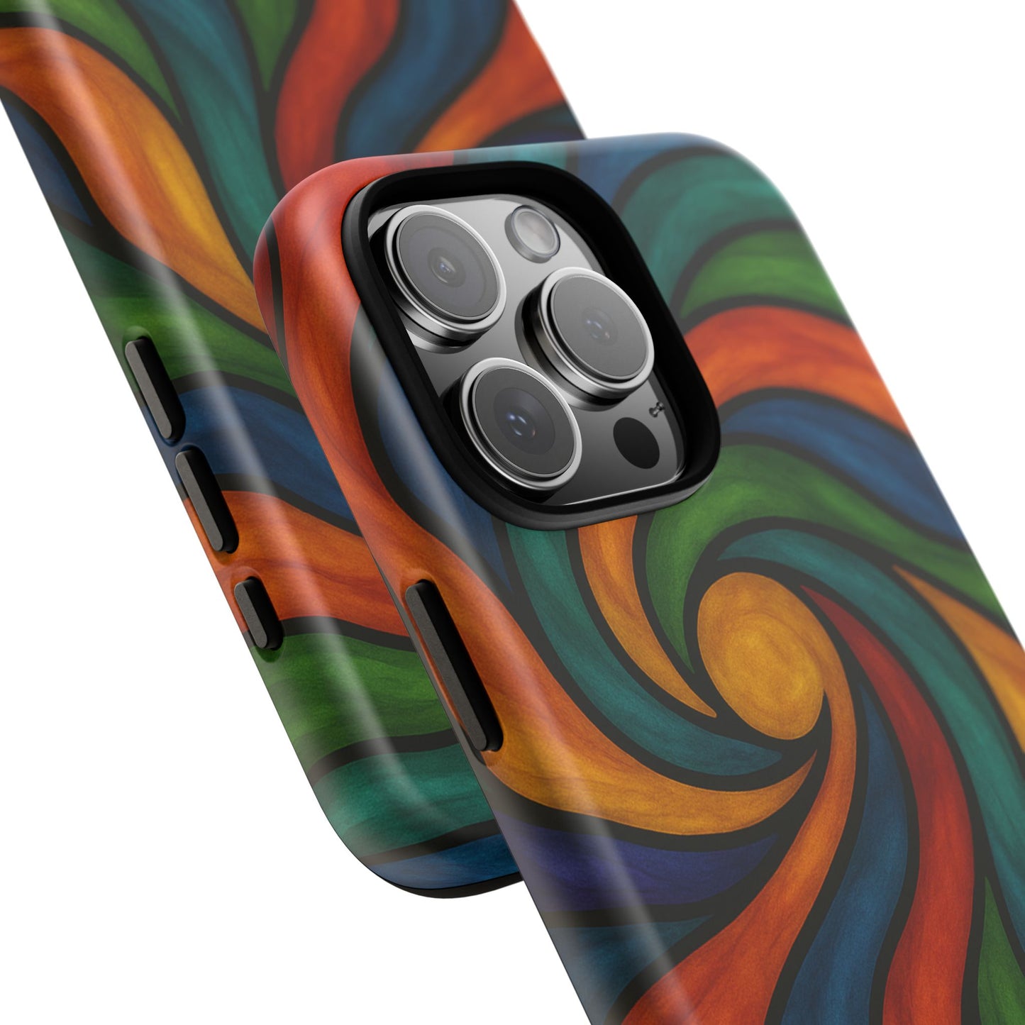 Colorful Swirl Phone Case | Tough Cases, Vibrant Design, Gift for Art Lovers, Funky Case, Unique Phone Accessories