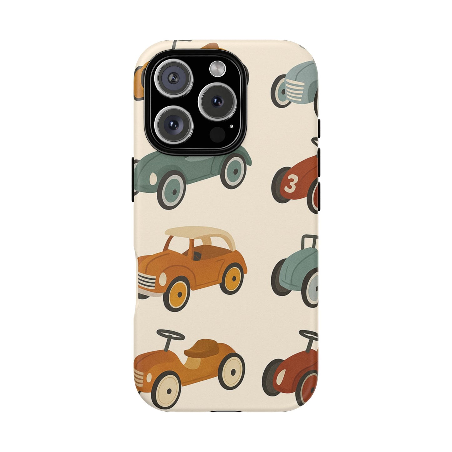 Vintage Car Phone Case, Tough Cases, Kids Gift, Car Lover Accessory, Retro Style, Phone Protection, Unique Design, pedal cars