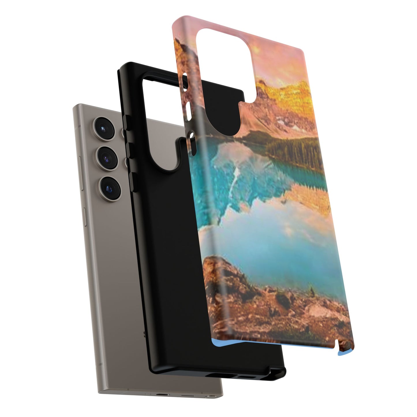 Nature-Inspired Phone Case with Mountain and Lake Design, Aesthetic Tough Cases for Outdoor Lovers, Phone Protection, Gift for Nature [...]