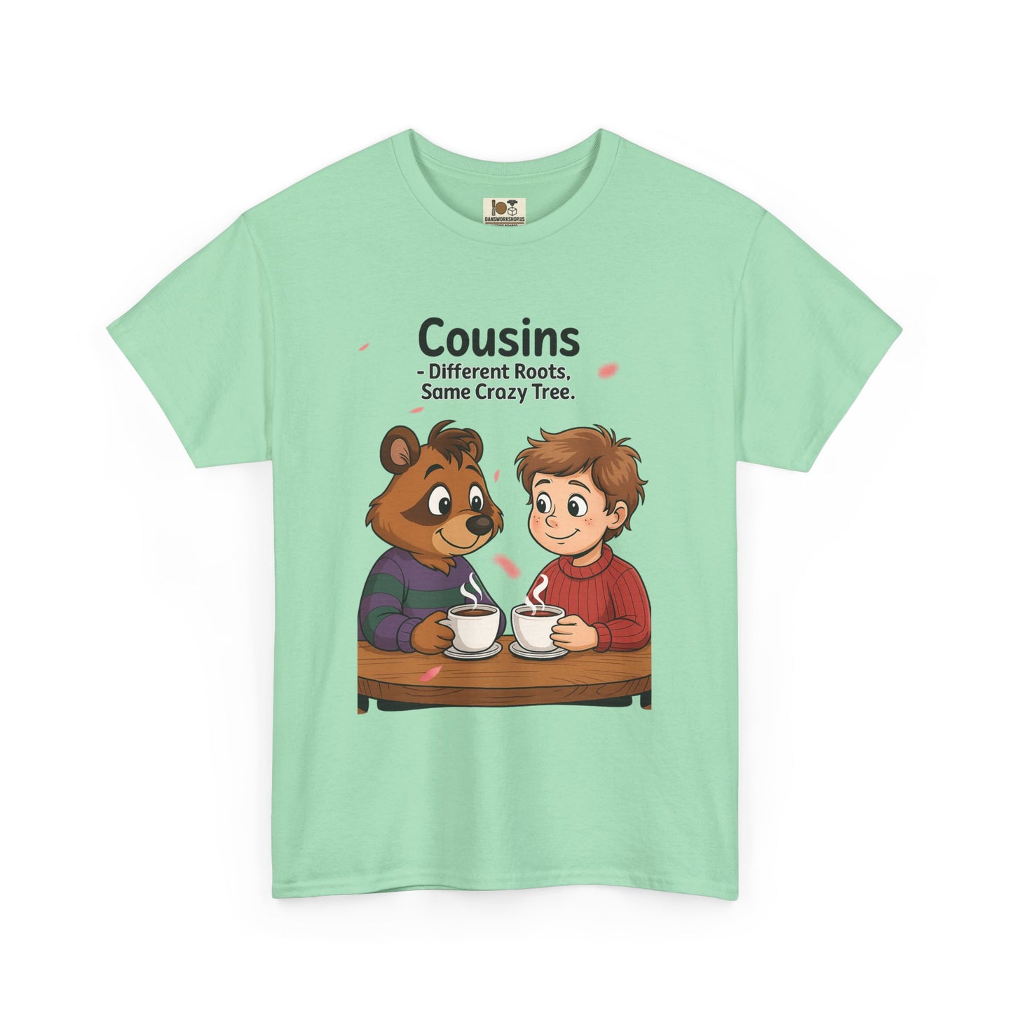 Cousins Coffee Tee - Cute Graphic T-Shirt for Family, Cousins Gift, Funny Tee, Casual Wear, Birthday Gift