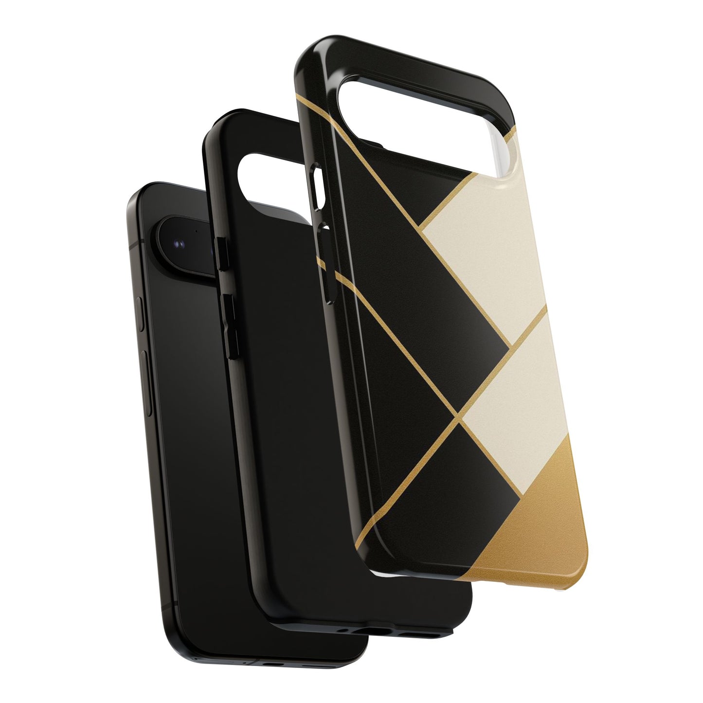 Chic Phone Case, Stylish Phone Cover, Geometric Design Case, Protective Mobile Case, Modern Phone Protector