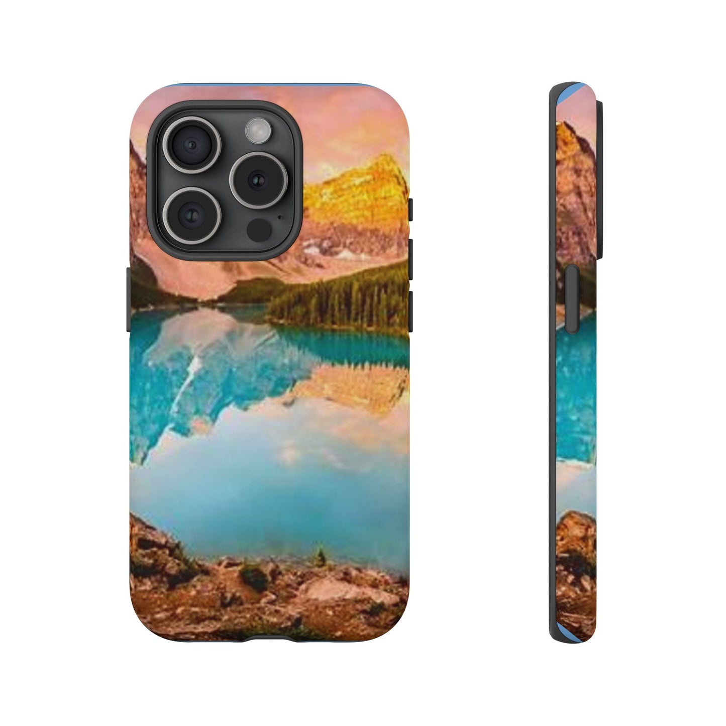 Nature-Inspired Phone Case with Mountain and Lake Design, Aesthetic Tough Cases for Outdoor Lovers, Phone Protection, Gift for Nature [...]