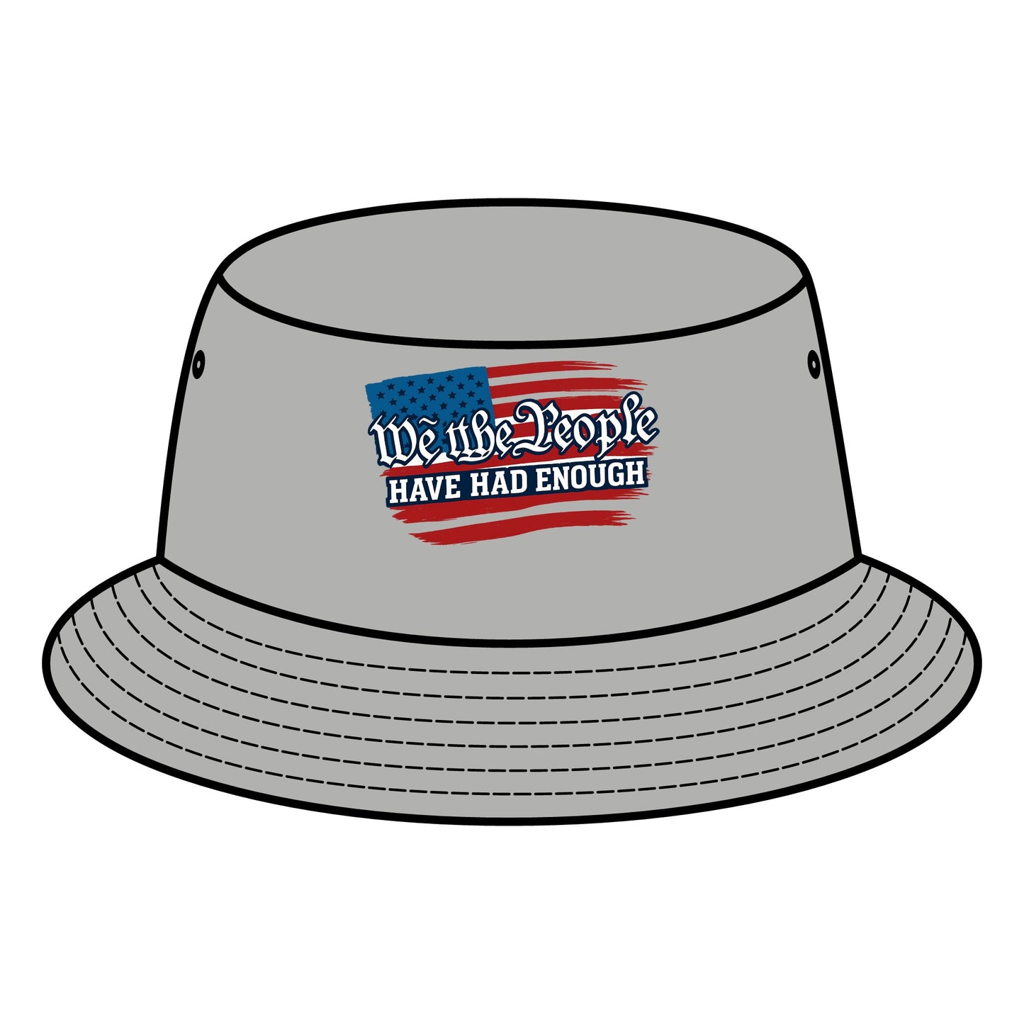 Patriotic Bucket Hat - 'We the People' Statement Hat, Summer Accessory, Gift for Activists, Beachwear, Festival Headwear
