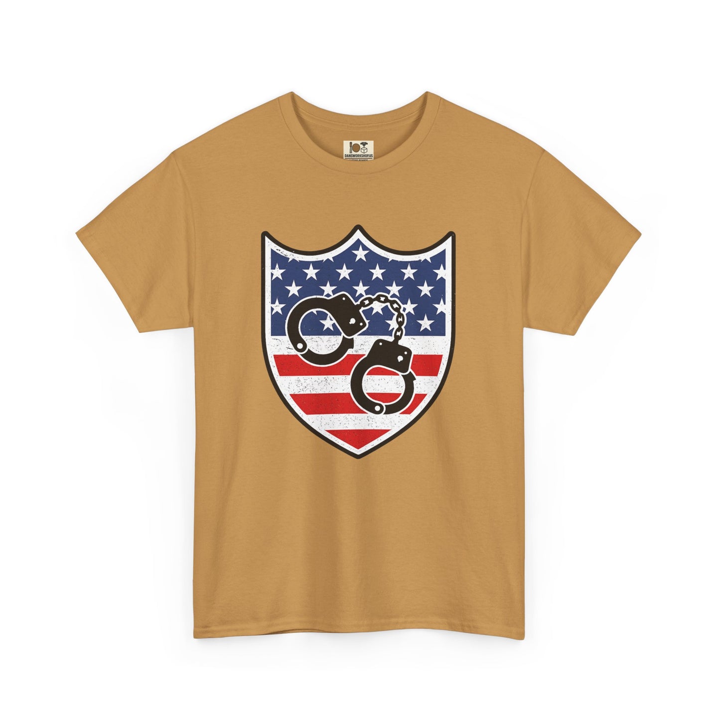 Patriotic Cycle Tee - Unisex Heavy Cotton Shirt, USA Flag Design, Biker Gift, Independence Day Apparel, Casual Wear