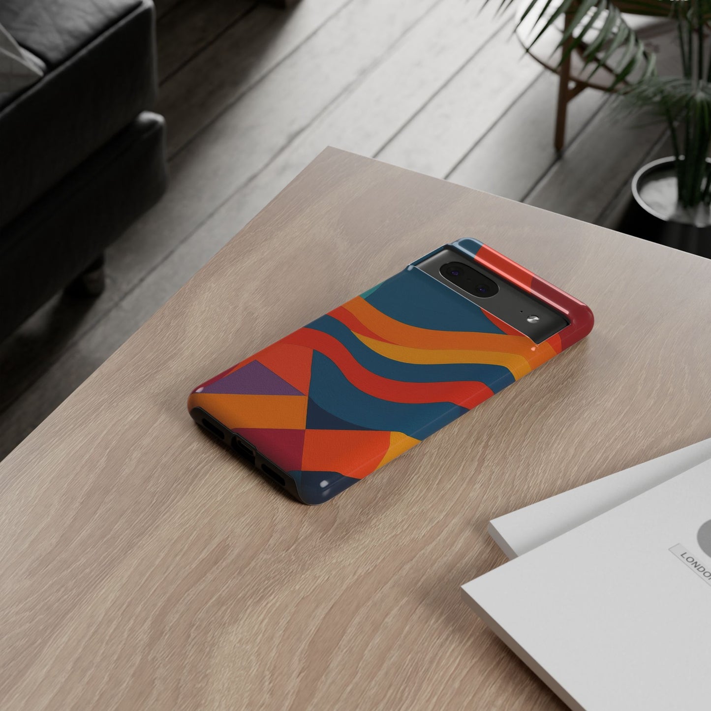Vibrant Phone Case, Abstract Design Cover, Tough Cases for All Occasions, Stylish Gift for Tech Lovers, Modern Phone Accessories