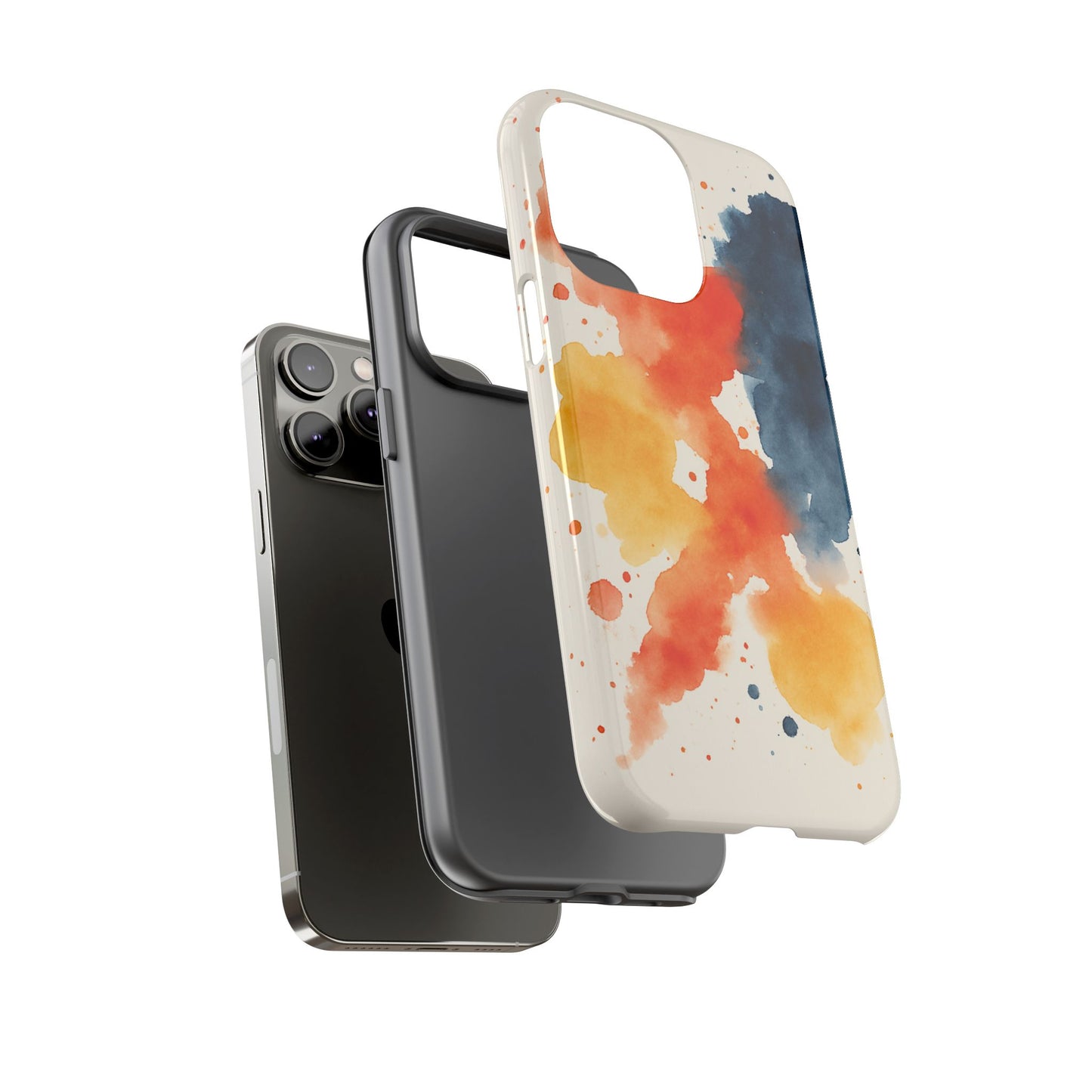 Watercolor Phone Case - Abstract Design, Tough Cases for Men & Women, Stylish Gift, Artistic Accessory for All Occasions