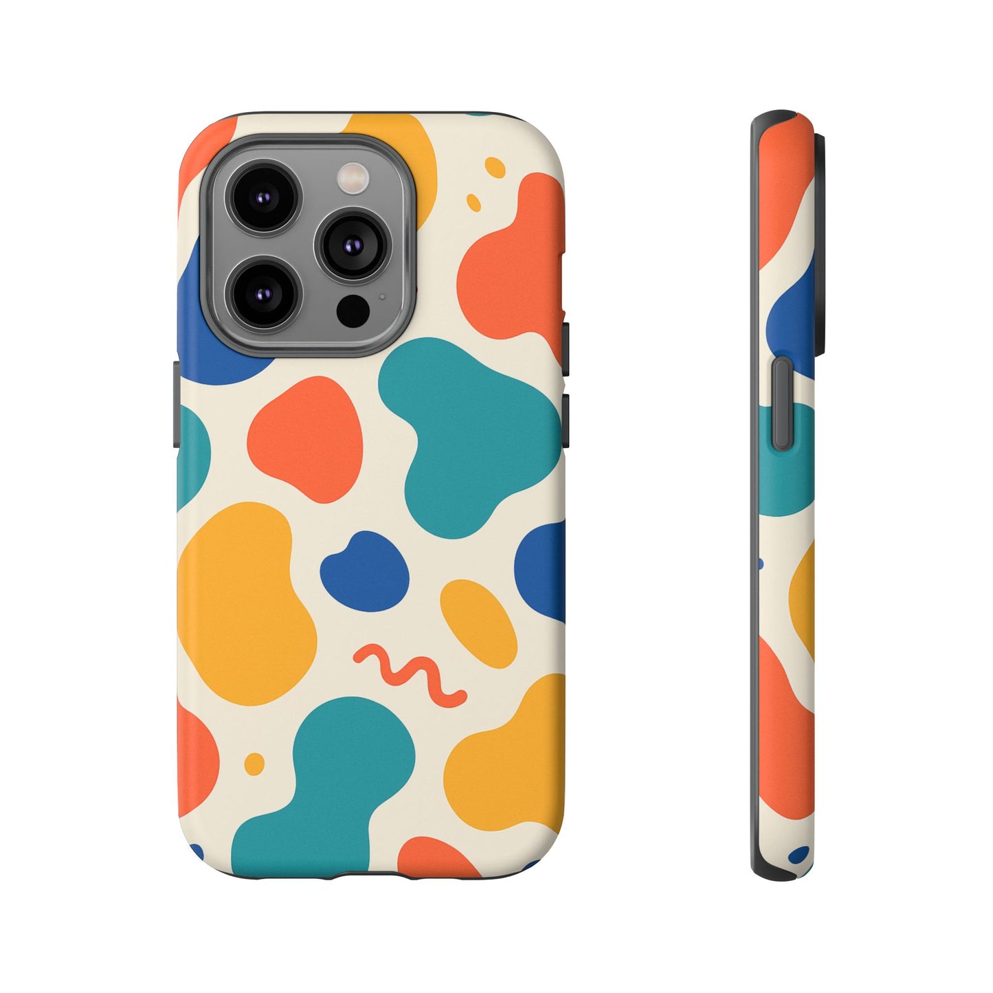 Colorful Phone Case with Abstract Design, Stylish Phone Cover, Trendy Tech Accessory for Her, Unique Gift Idea, Fun Patterned Case