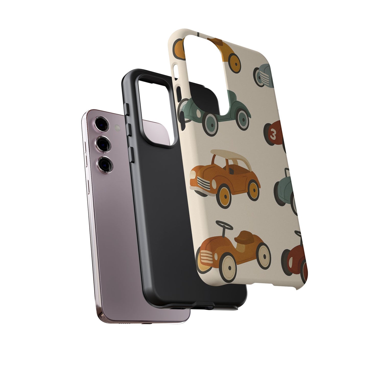 Vintage Car Phone Case, Tough Cases, Kids Gift, Car Lover Accessory, Retro Style, Phone Protection, Unique Design, pedal cars