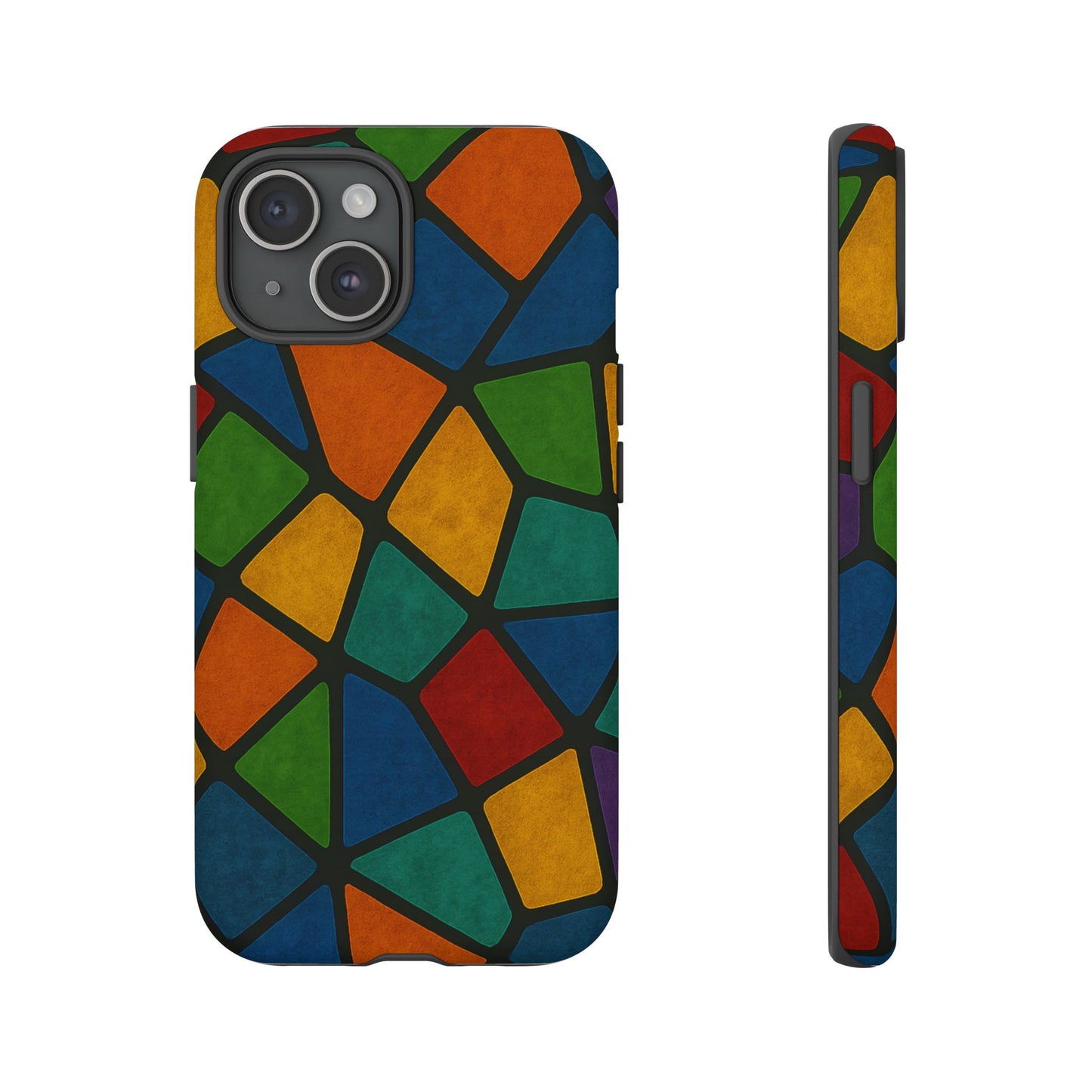 Colorful Mosaic Phone Case, Tough Cell Phone Cover, Vibrant Smartphone Protector, Unique Gift for Weddings, Birthday, Holidays