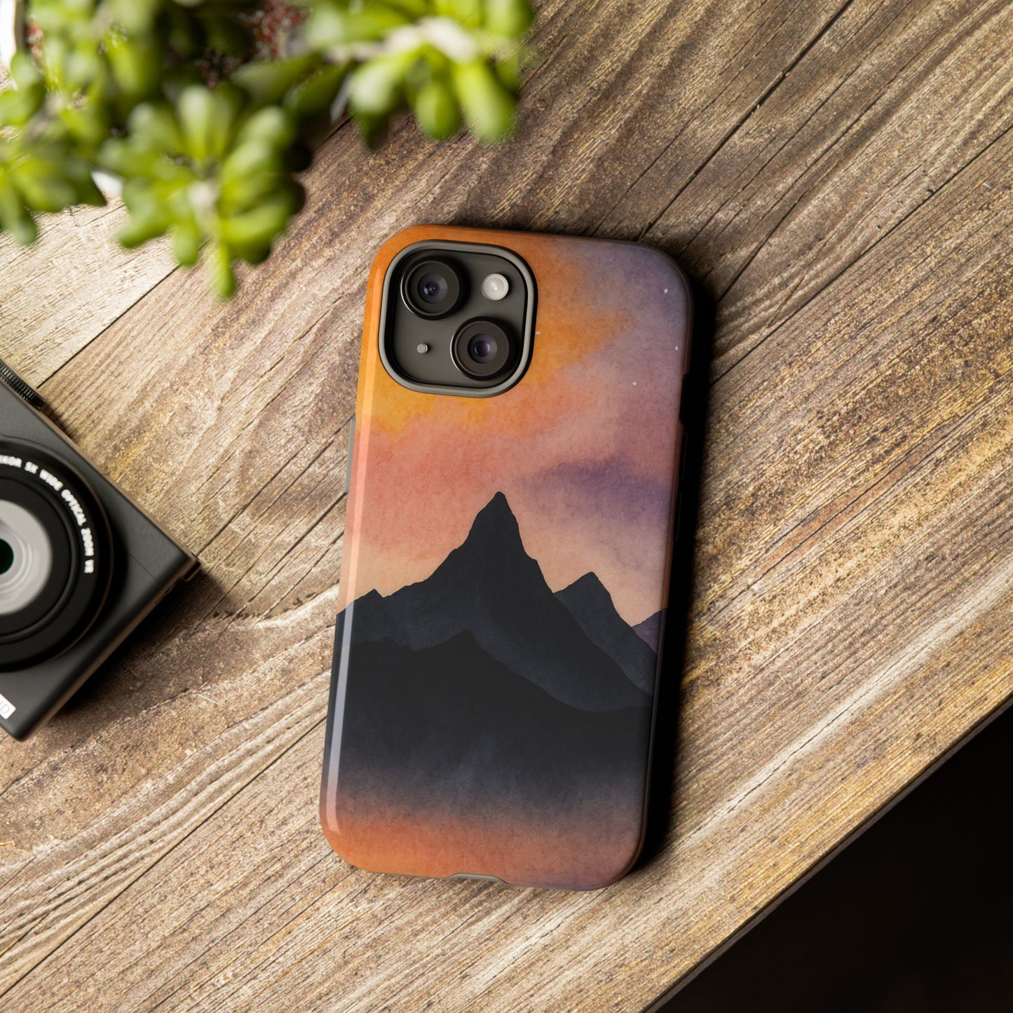 Mountain Sunset Phone Case, Nature Lover's Gift, Adventure Phone Cover, Unique Cellphone Accessories, Outdoor Enthusiast Decor