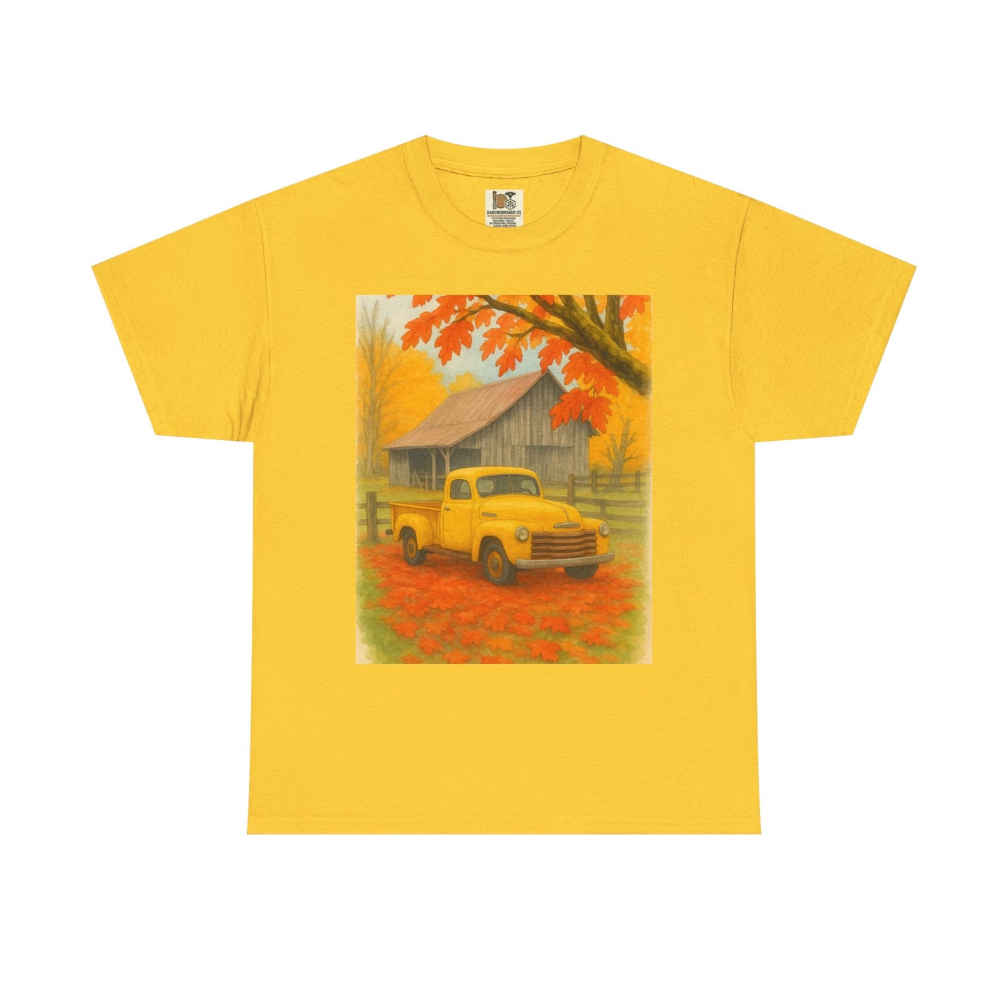 Autumn Vibes Unisex Heavy Cotton Tee, Fall Shirt, Vintage Truck Tee, Cozy [...]