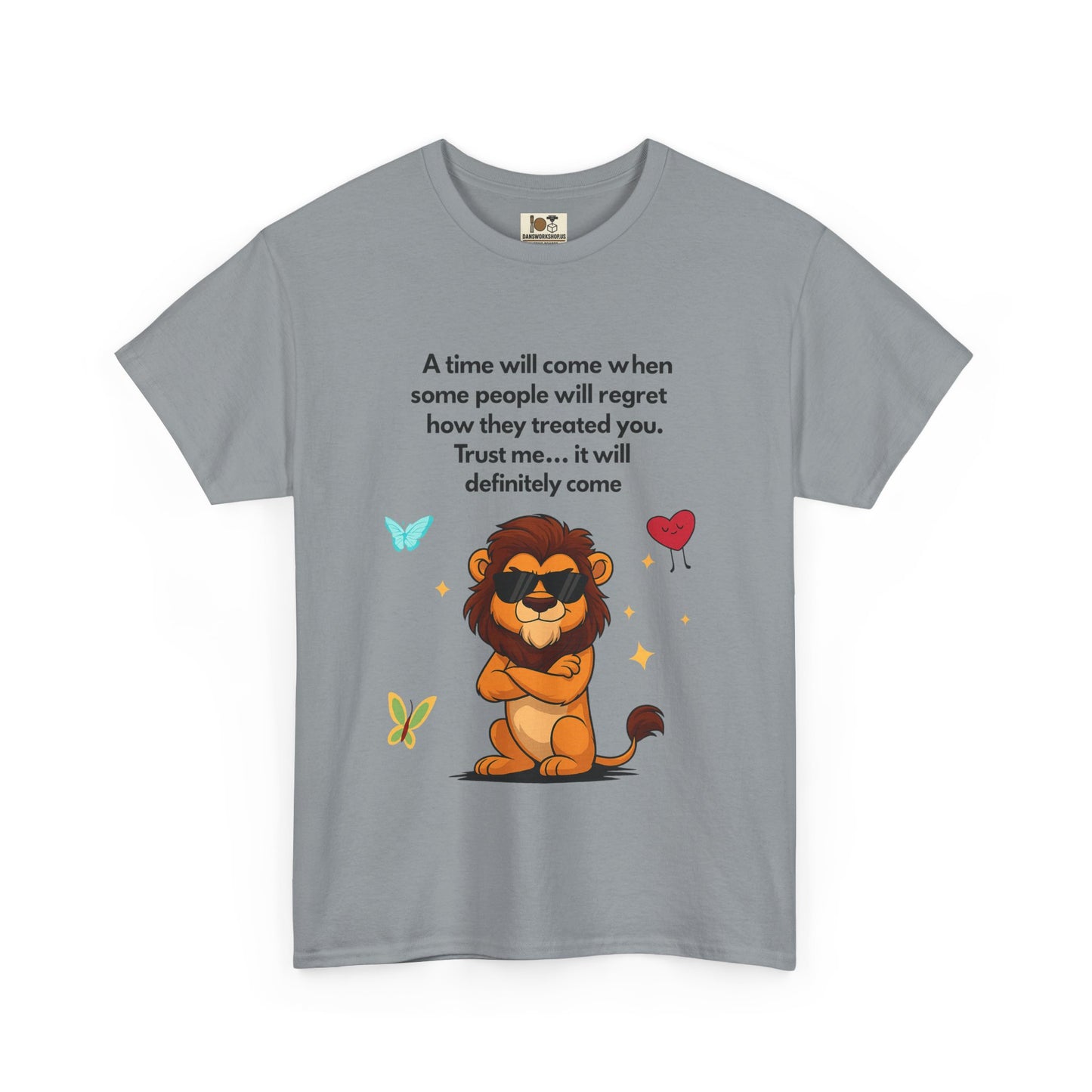 Empowering Lion Quote T-Shirt | Unisex Heavy Cotton Tee | Inspirational Graphic Tee, Gift for Friends, Motivational Apparel, Lion [...]