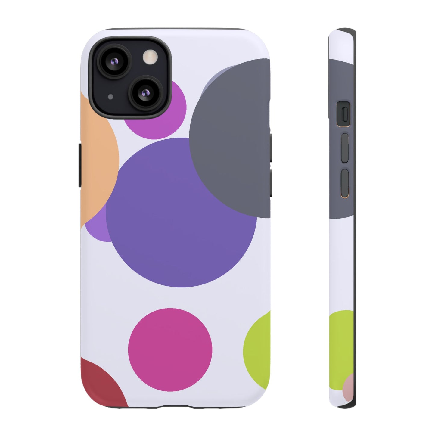 Colorful Geometric Phone Case, Bold Protective Cover for iPhone, Unique Gift for Trendy Teens, Fun Customizable Cases, Modern Design