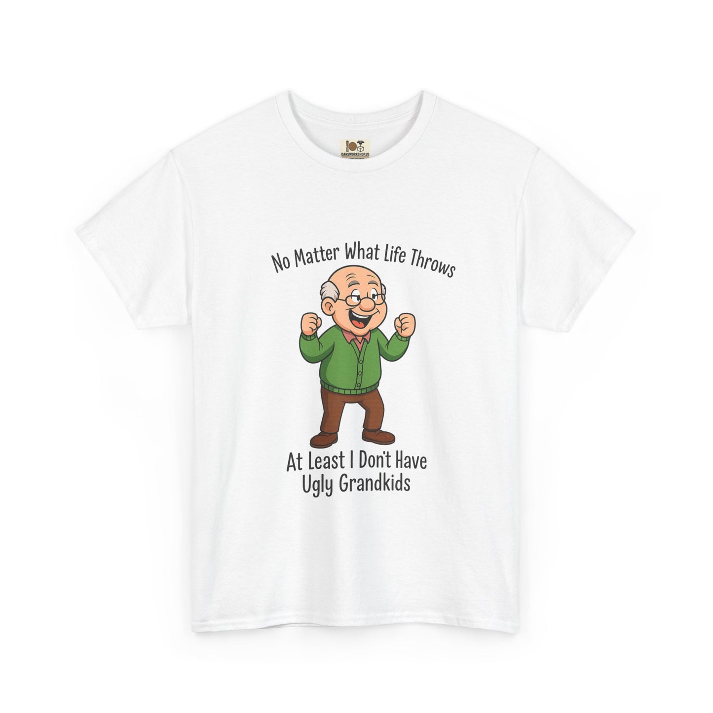 Funny Grandpa Tee, Unisex Heavy Cotton Tee, Gift for Grandparents, Humorous T-Shirt, Birthday or Father's Day Gift